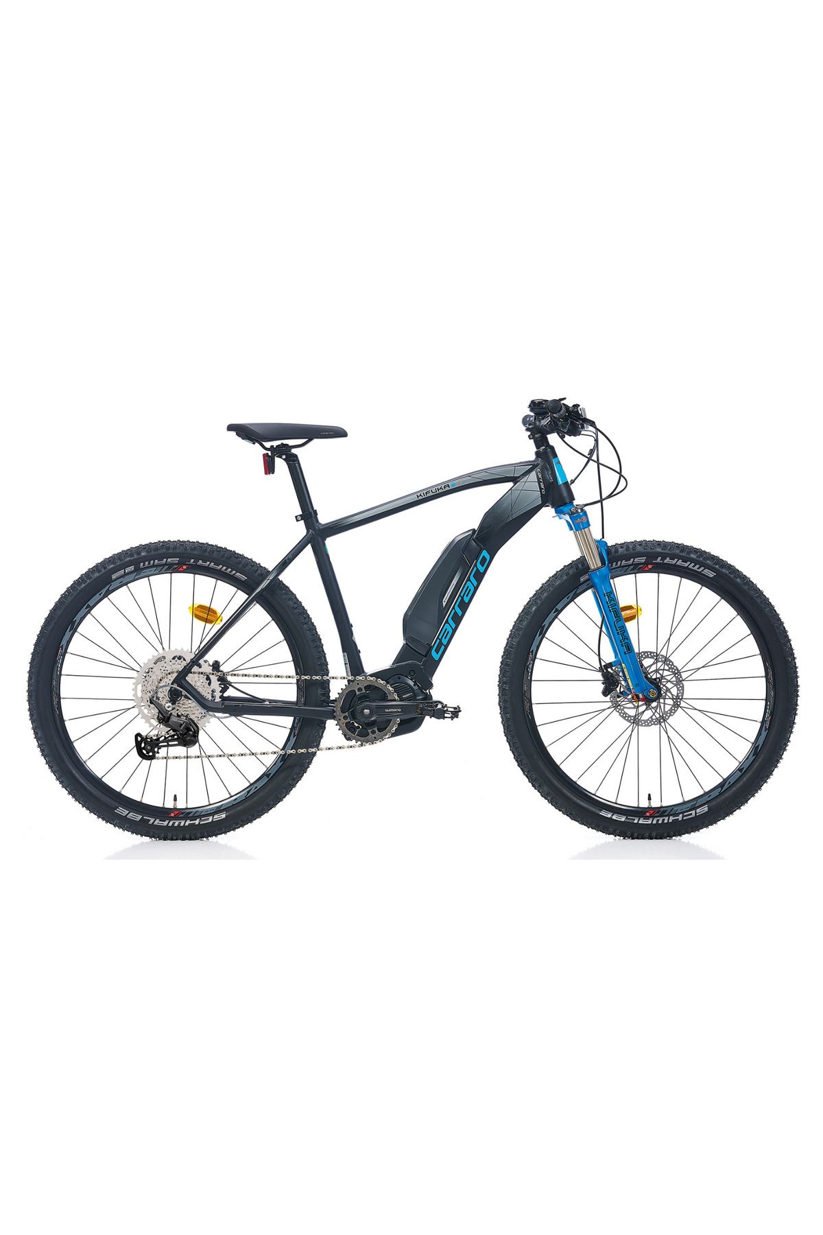 Carraro E-Mtb Kifuka 27.5 Jant Hd Elektrikli Bisiklet (Mat Siyah Mavi) 44