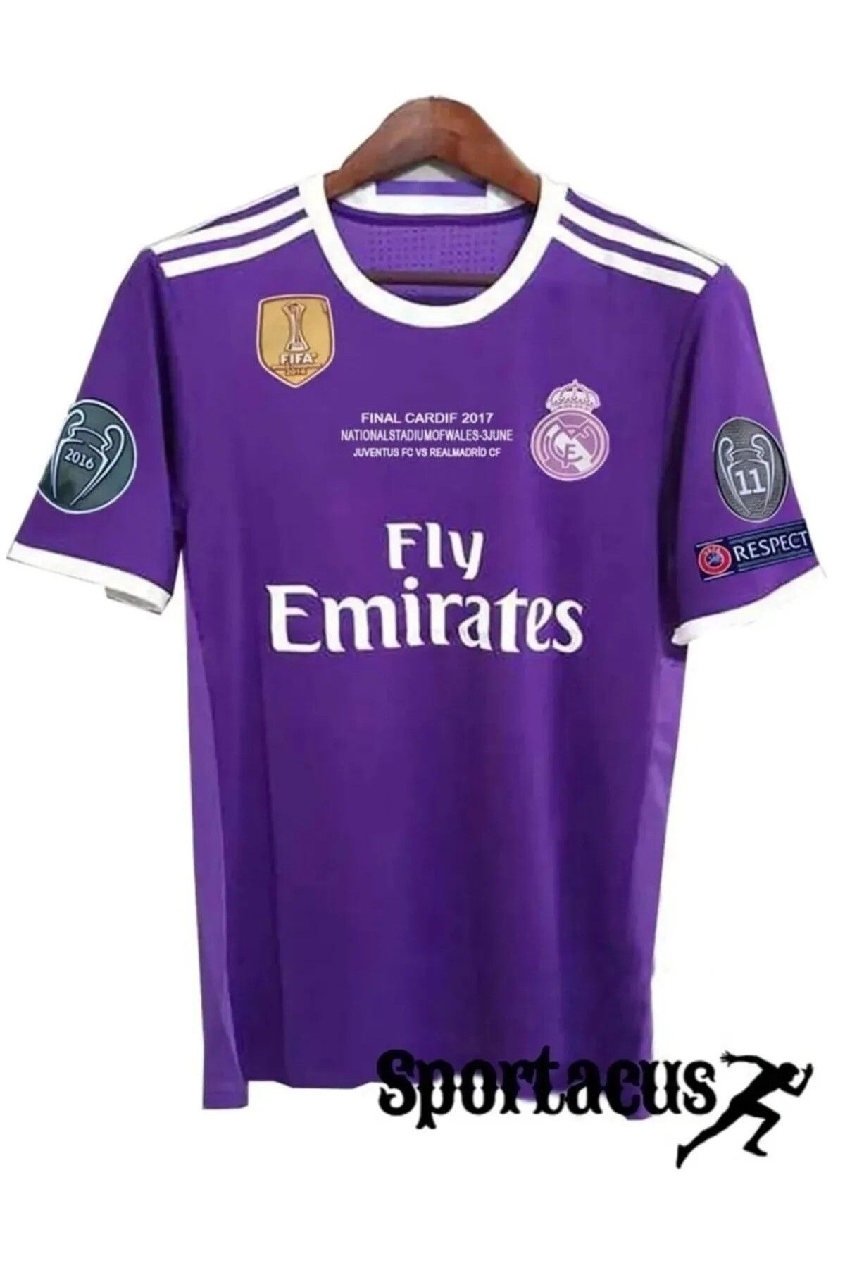 BREATHLESS R.Madridd Cardiff 2017 Şampiyonlar Ligi Finali Cristiano Ronaldo Nostalji Forması (KISA)