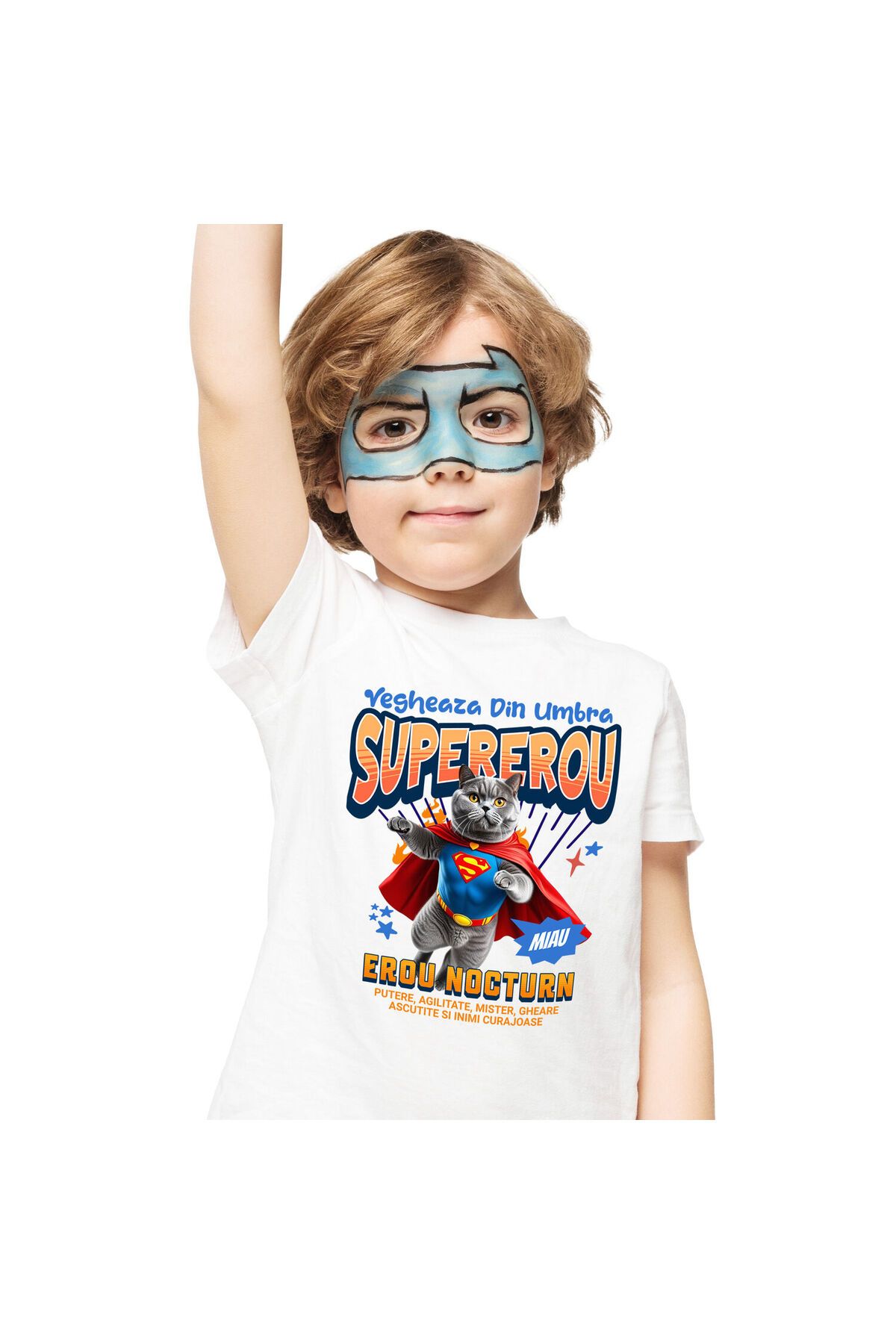 StoryGift Romania Tricou Copii Cu Urs Puternic Cu Maiou Ridicand Greutati Supereroi Personaje Sala,white_8ani Unisex - 11–12 years