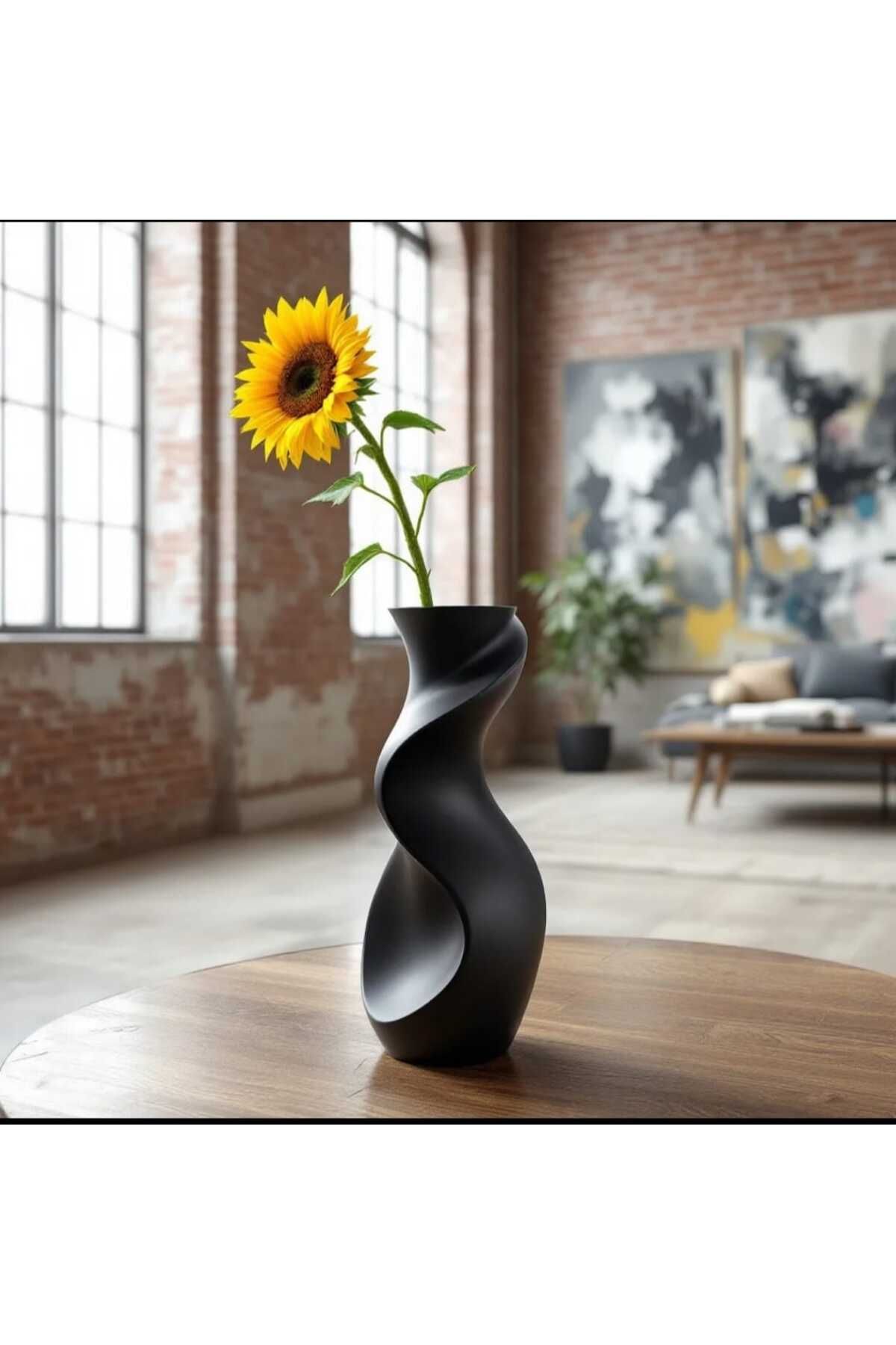 ades 3D Dekoratif şık bohem tarz vazo