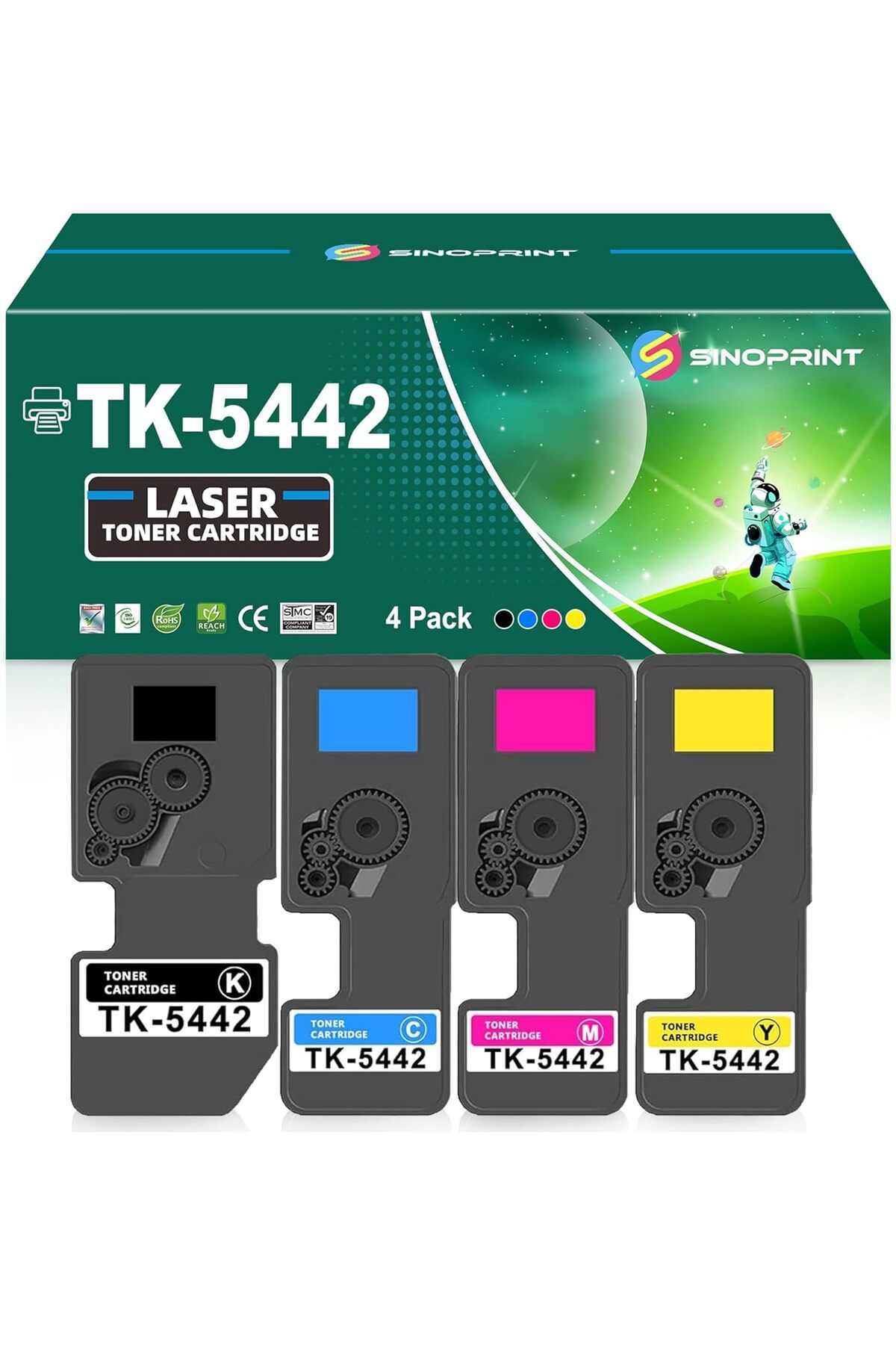 KYOCERA TK5440 MUADİL ECOSYS MA2100cwfx and PA2100cwx Model Laser Printer(4Packs BCMY )