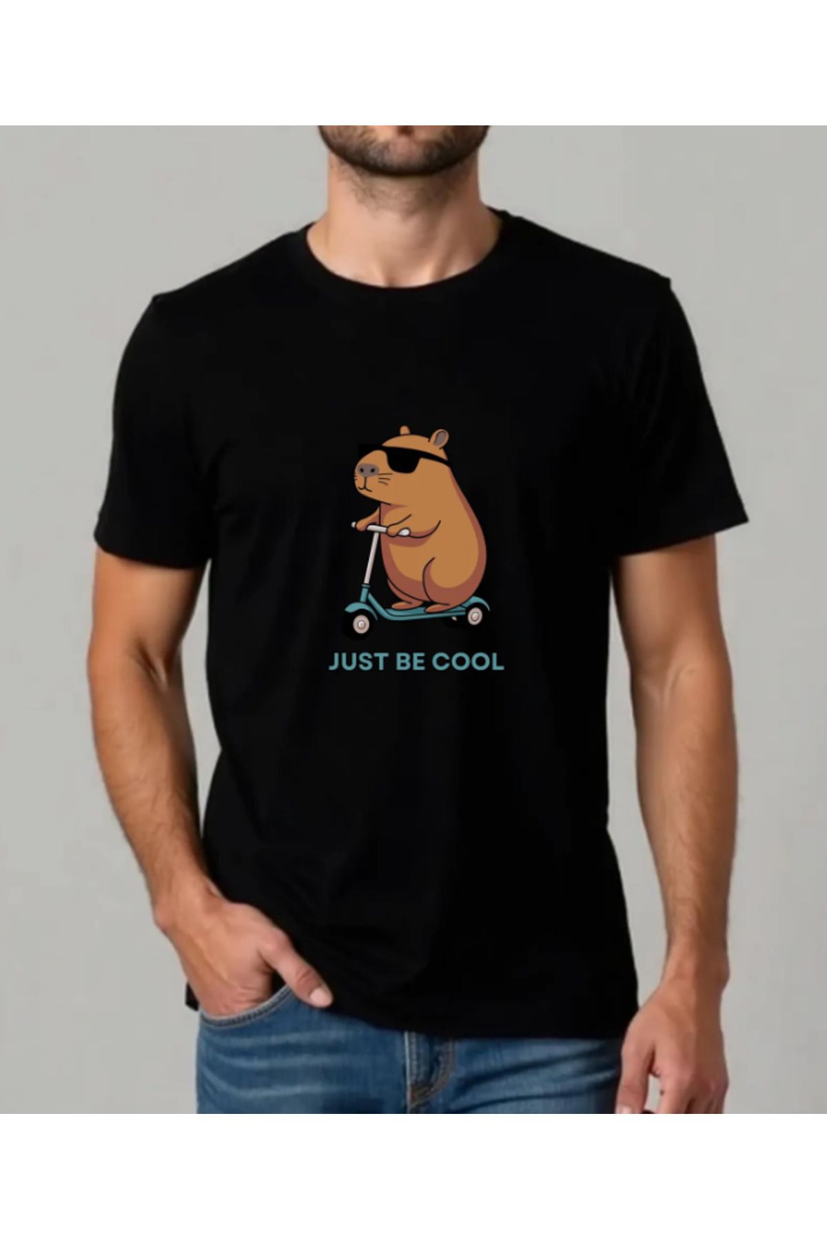 POPULUS Capybara Just Be Cool T-shirt