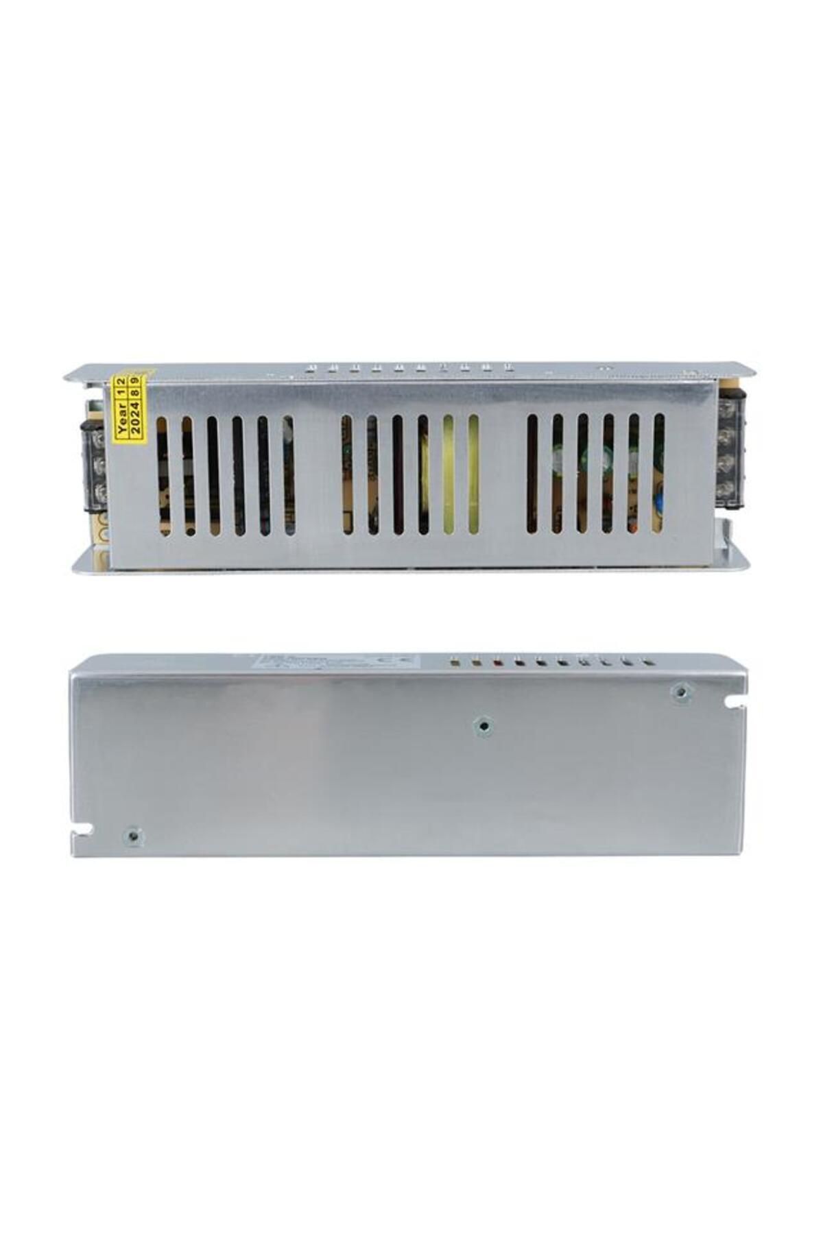 LEDX ALN-M2485S 24 Volt 8.5 Amper Slim Metal Kasa 200X60x40mm