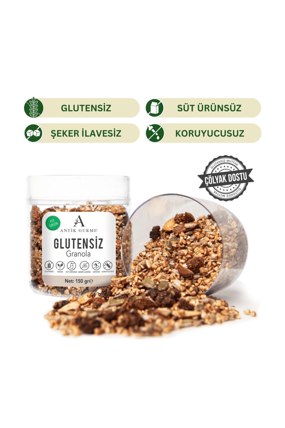 Antik Gurme Glutensiz Granola 150gr