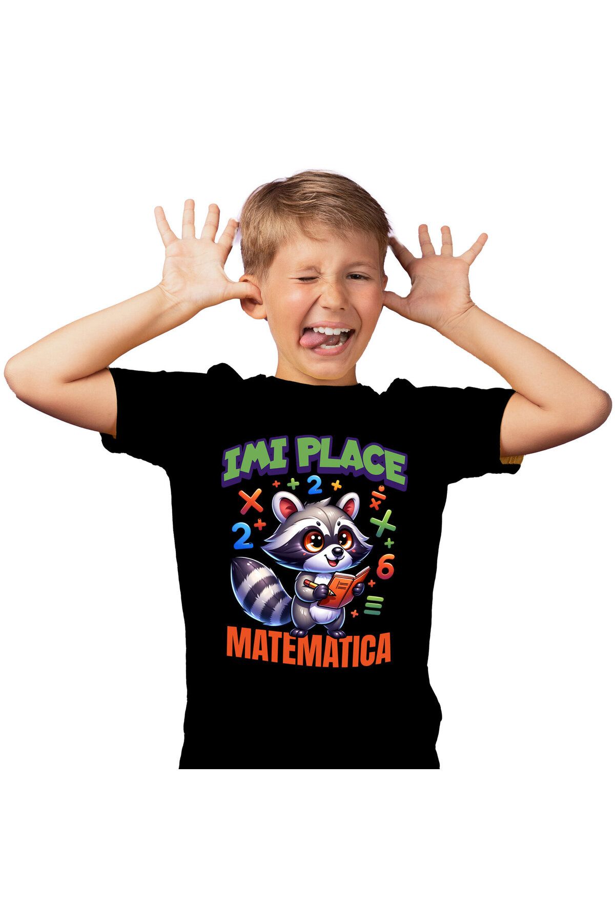 StoryGift Romania Tricou Copii Cu Sconcs Matematician Numere Carti Scoala, Educatie Cu Imprimeu Pe,black_10ani Unisex - 7–8 years