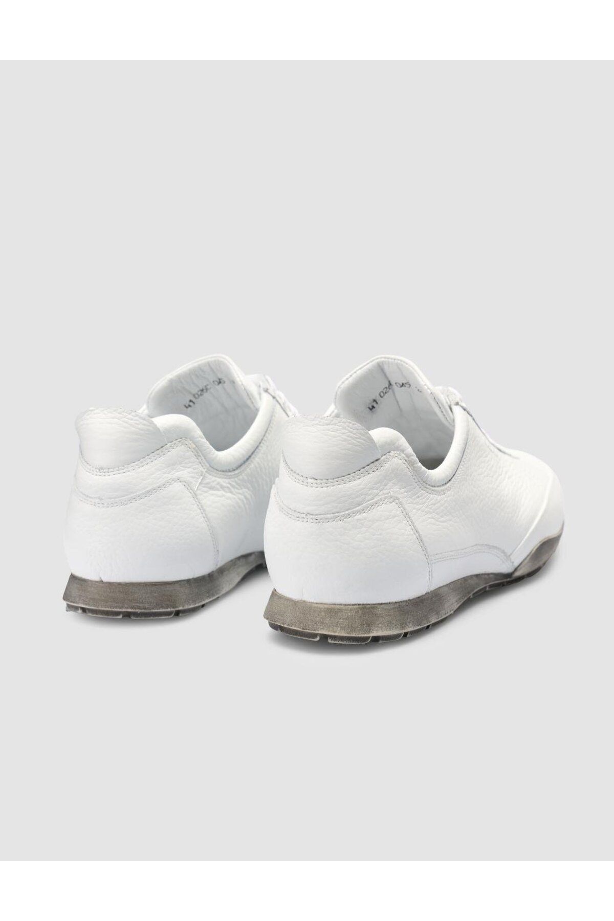 Cabani-100% Genuine Leather White Lace-Up Men's Casual Shoes 3