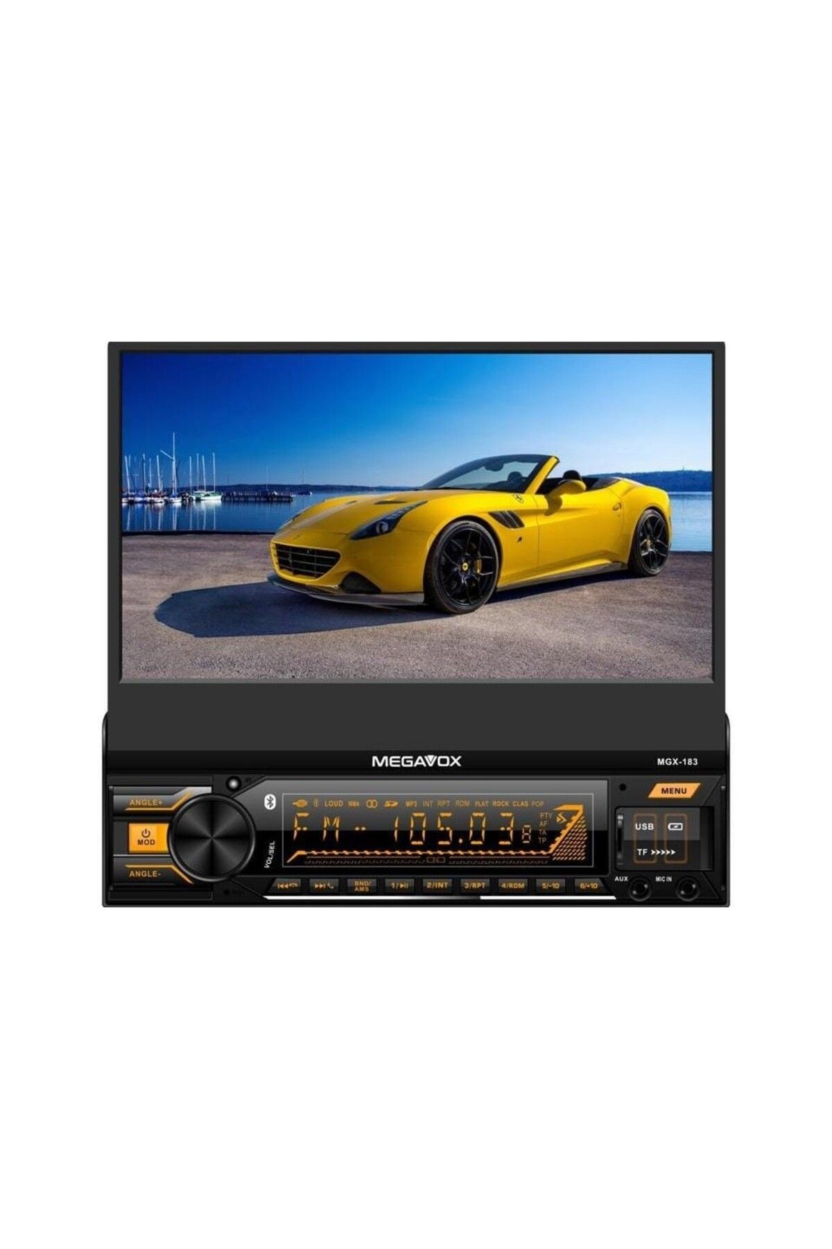 megavox MGX-183 4x60W 7İnç Indash Oto Teyp Mirrorlink/ Mp5/Usb/Sd/Fm/Bt/Kumanda