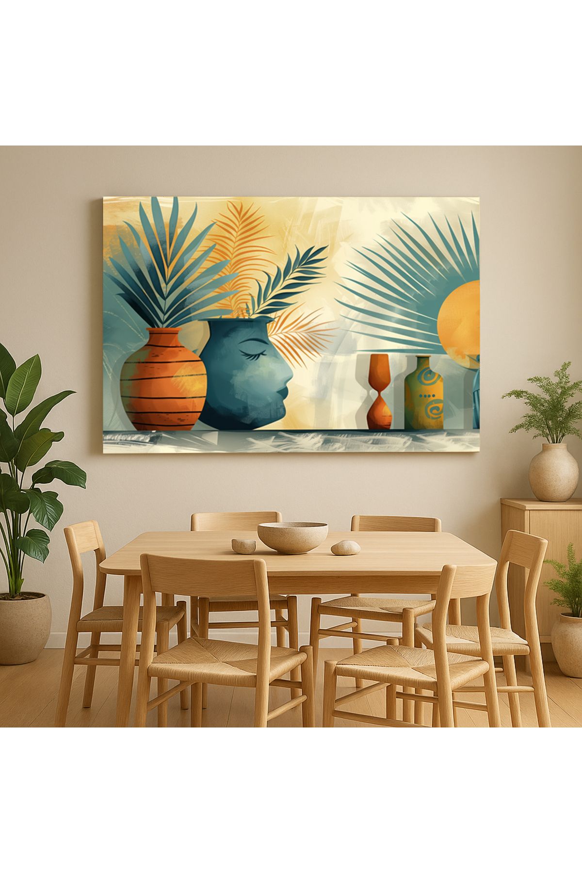 volo dekor - KANVAS TABLO Pastel Renkler , Dekoratif Kanvas Duvar Tablosu