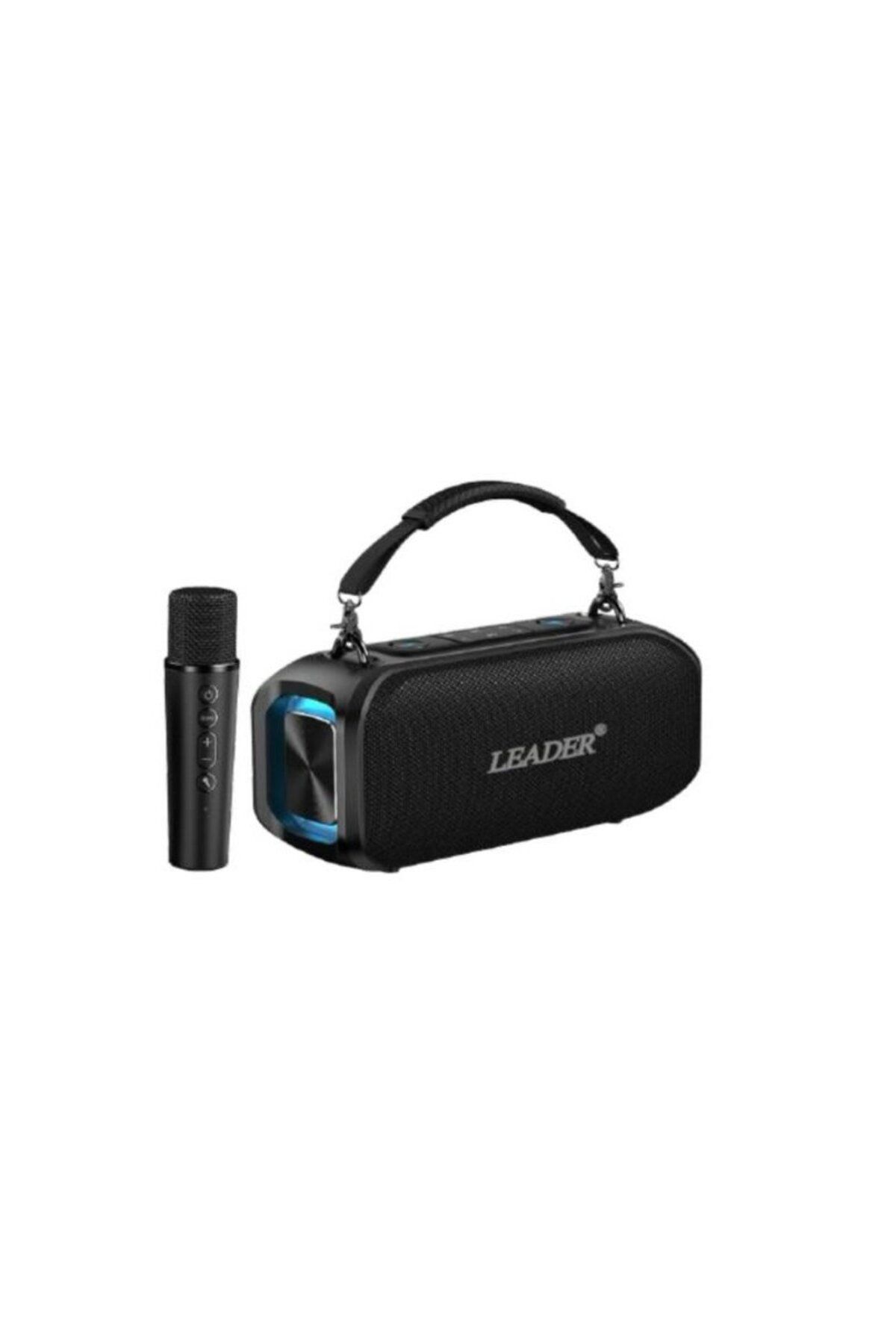 Leader LP120 IPX5 RGB Bluetooth USB AUX FM Radyo Kablosuz Mikrofon TAŞINABİLİR TOPLANTI AMFİSİ