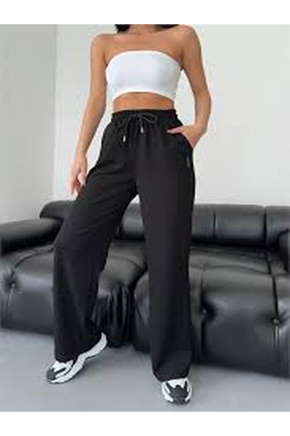 MODEL Modal içeren düz kesim Brushed Eşofman