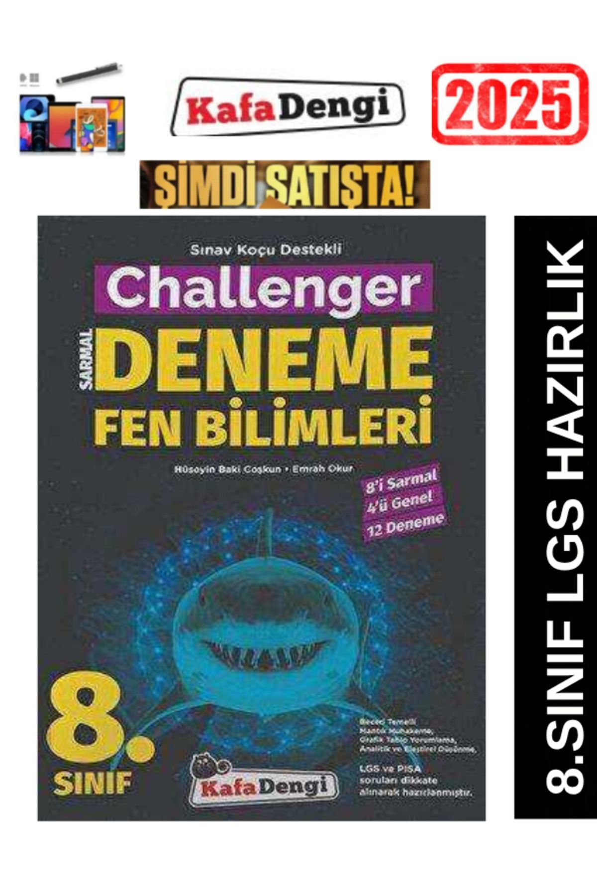Marsis Yayınları KAFADENGİ YAYINLARI 8.Sınıf Fen Bilimleri 12 li Branş Deneme+Android Kalem