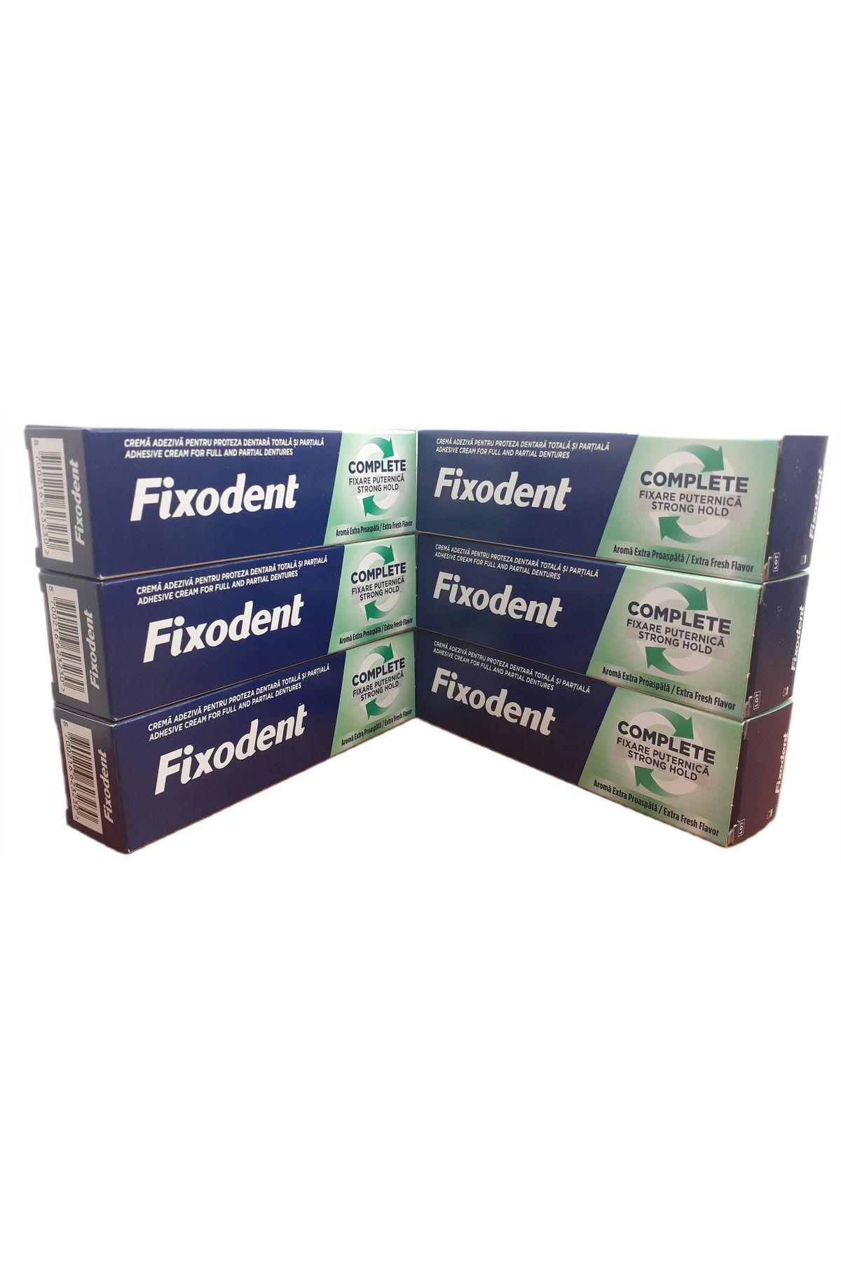 Fixodent COMPLETE GÜÇLÜ TUTUŞ EXTRA FERAH AROMA PROTEZ YAPIŞTIRICI KREM 47 GR X 6 ADET