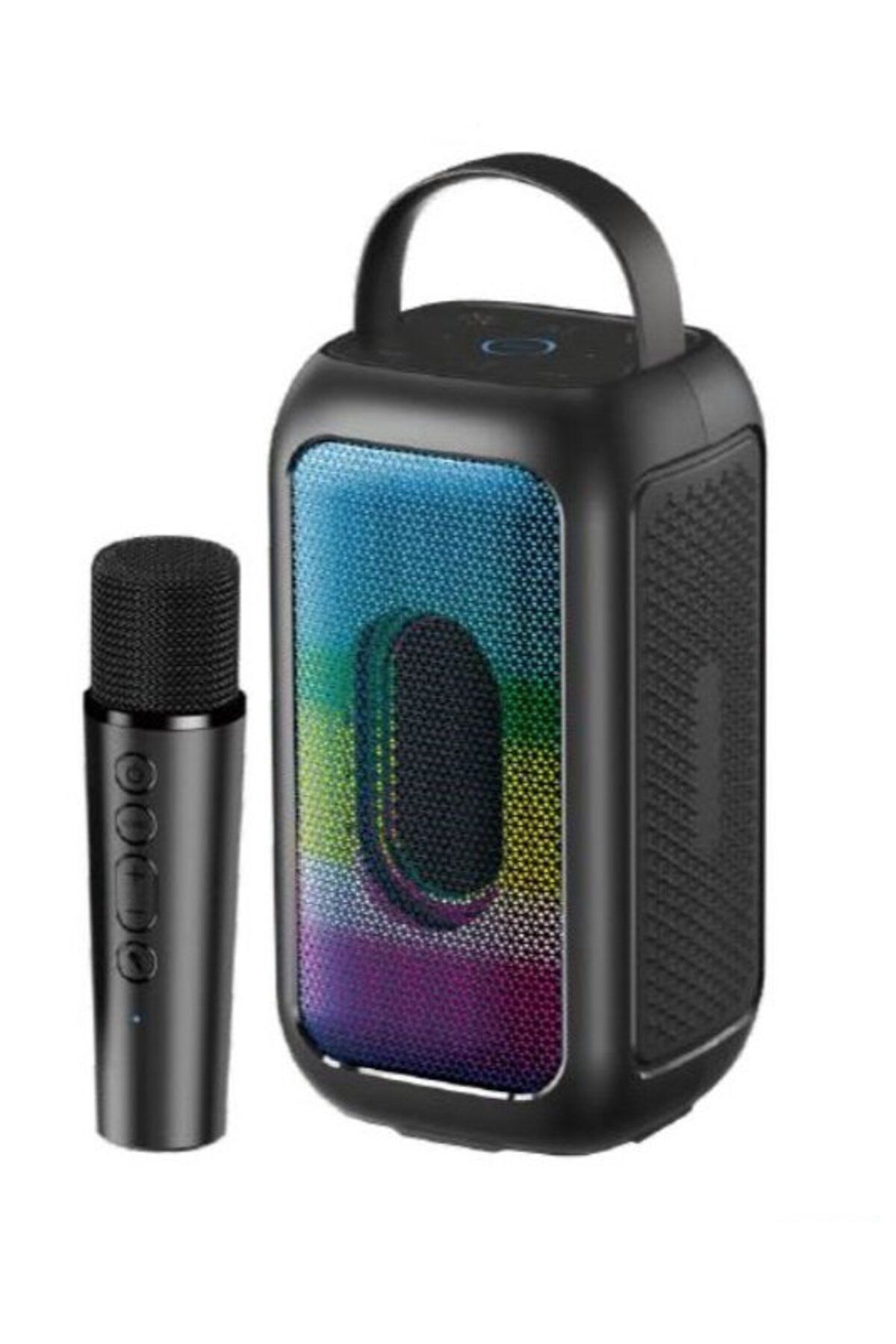 Leader LP121 RGB Bluetooth USB AUX FM Radyo Kablosuz Mikrofon TAŞINABİLİR TOPLANTI AMFİSİ