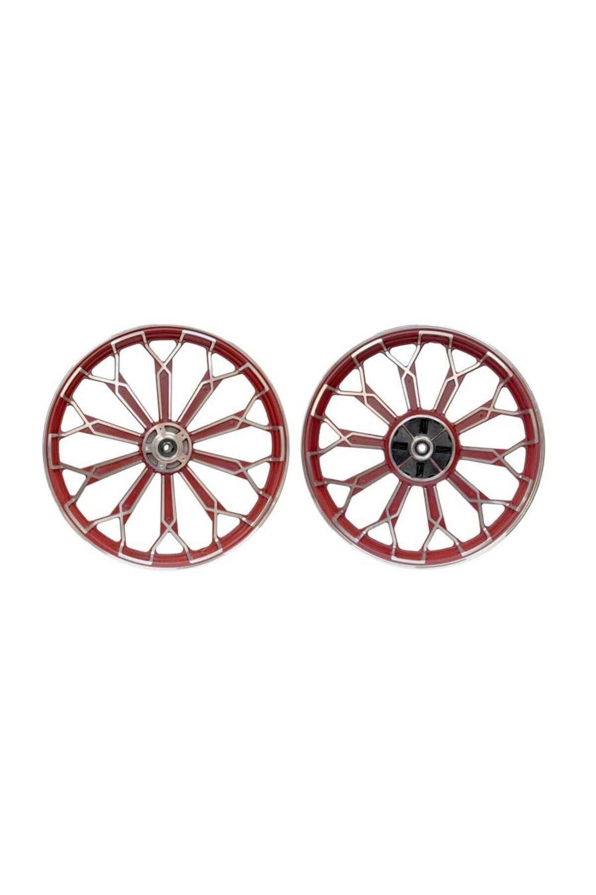 bardakcı bike Cg 18-18 Ön Disk Arka Kampna Modifiye Alüminyum Jant Takımı Kırmızı 1.60X18-1.85X18
