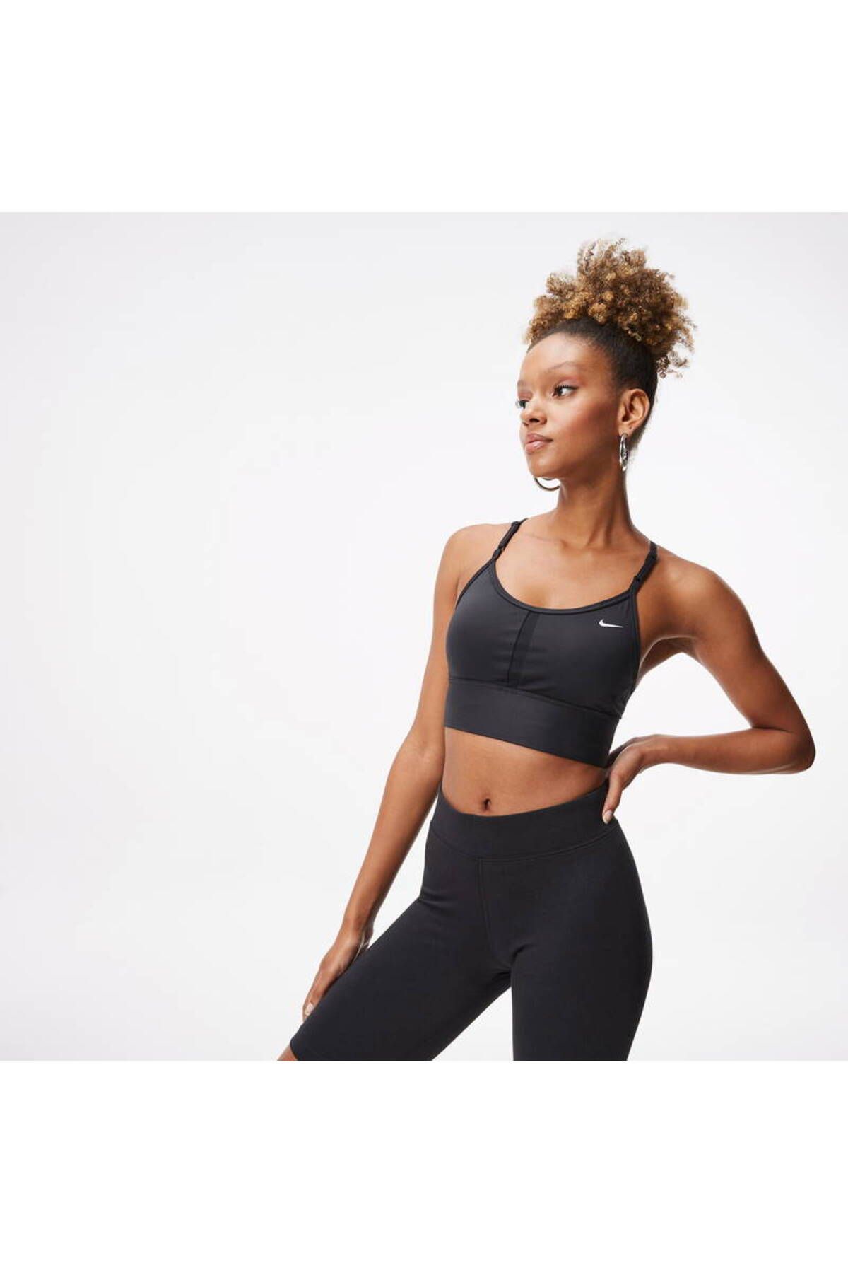 Nike Dri-Fit Indy Bra Kadın Siyah Antrenman Spor Büstiyer