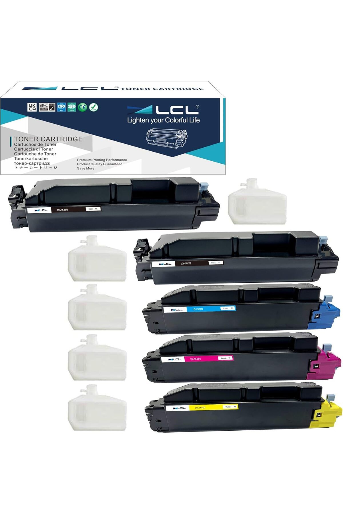 KYOCERA TK5270 M6230/M6630/P6230-(1T02TV0NL0) MUADİL TONER BK 2 CMY1 ER 5 ADET TOPLAM