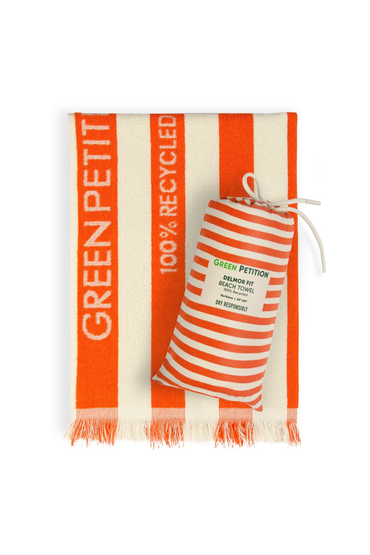 Green Petition-Twin Tides Tangerine Set of 2 | Large Size Delmor and Small Size Delmor Fit Together in Special Packages 8