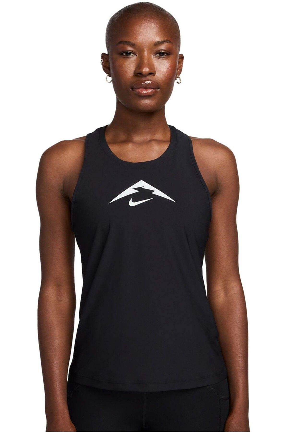 Nike Dri Fit Trail Graphic Running Kadın Koşu Antrenman Atlet Siyah