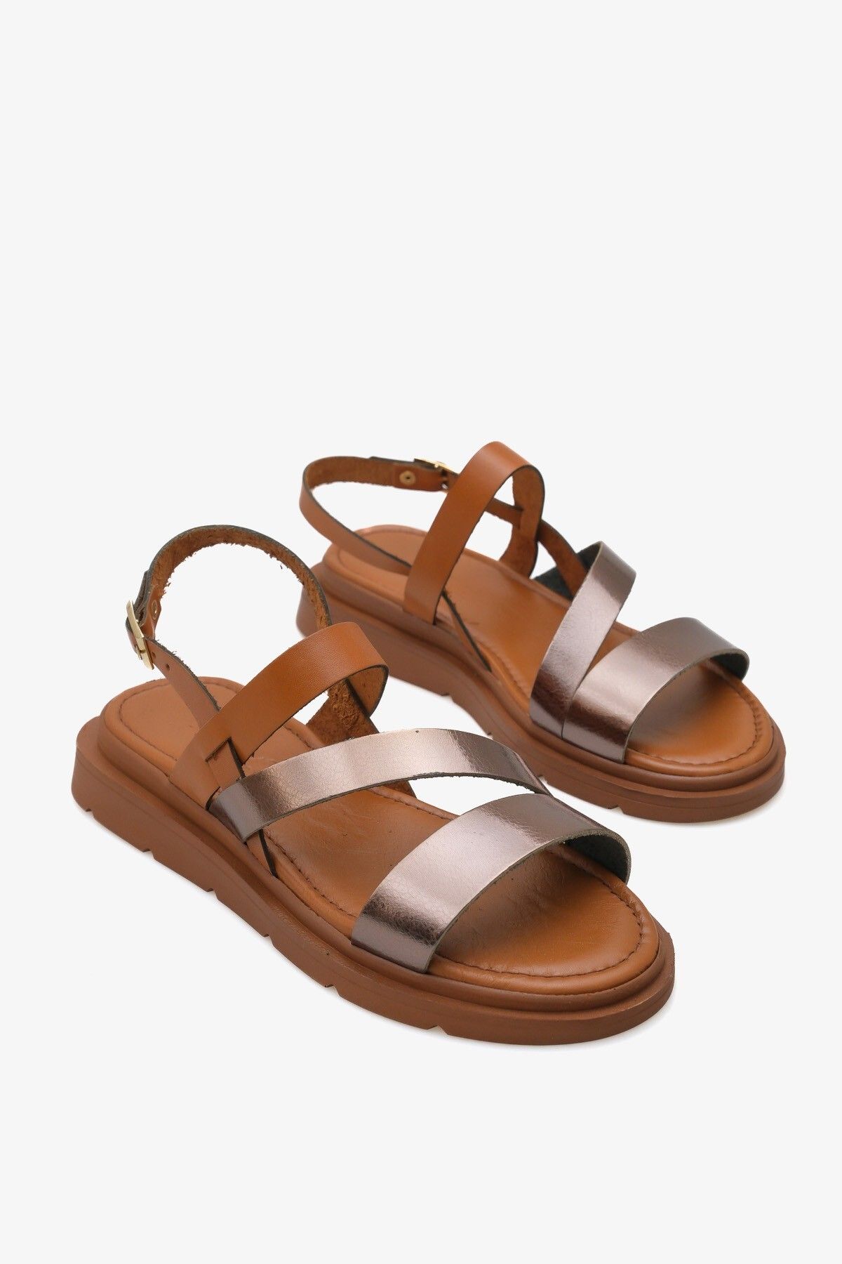 İNNA İroba İnna Kadın Hakiki Deri Dolgu Comfort Sandalet