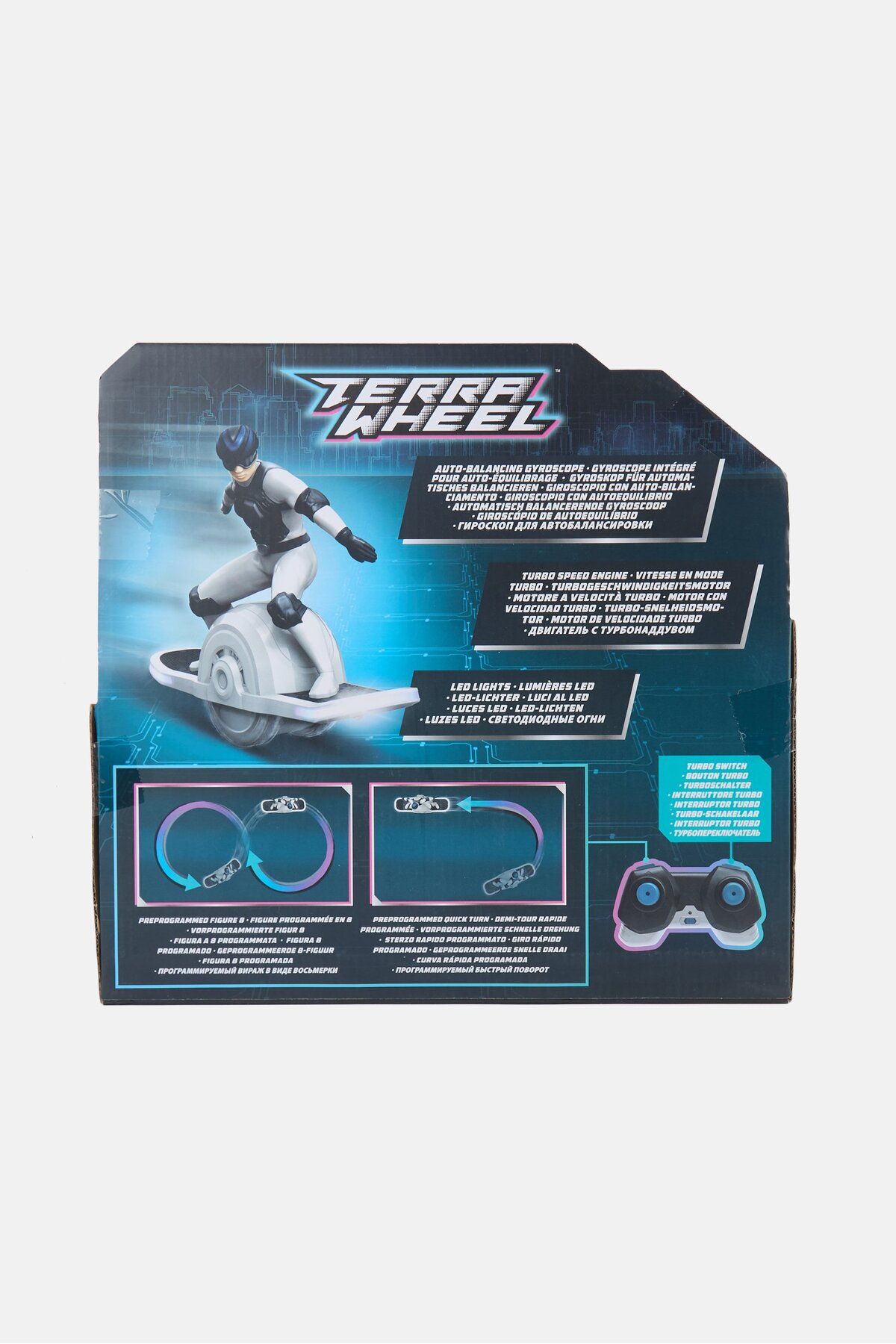 Alpha Group-Terra Wheel Hoverboard Remote Control Vehicle, White/black 4