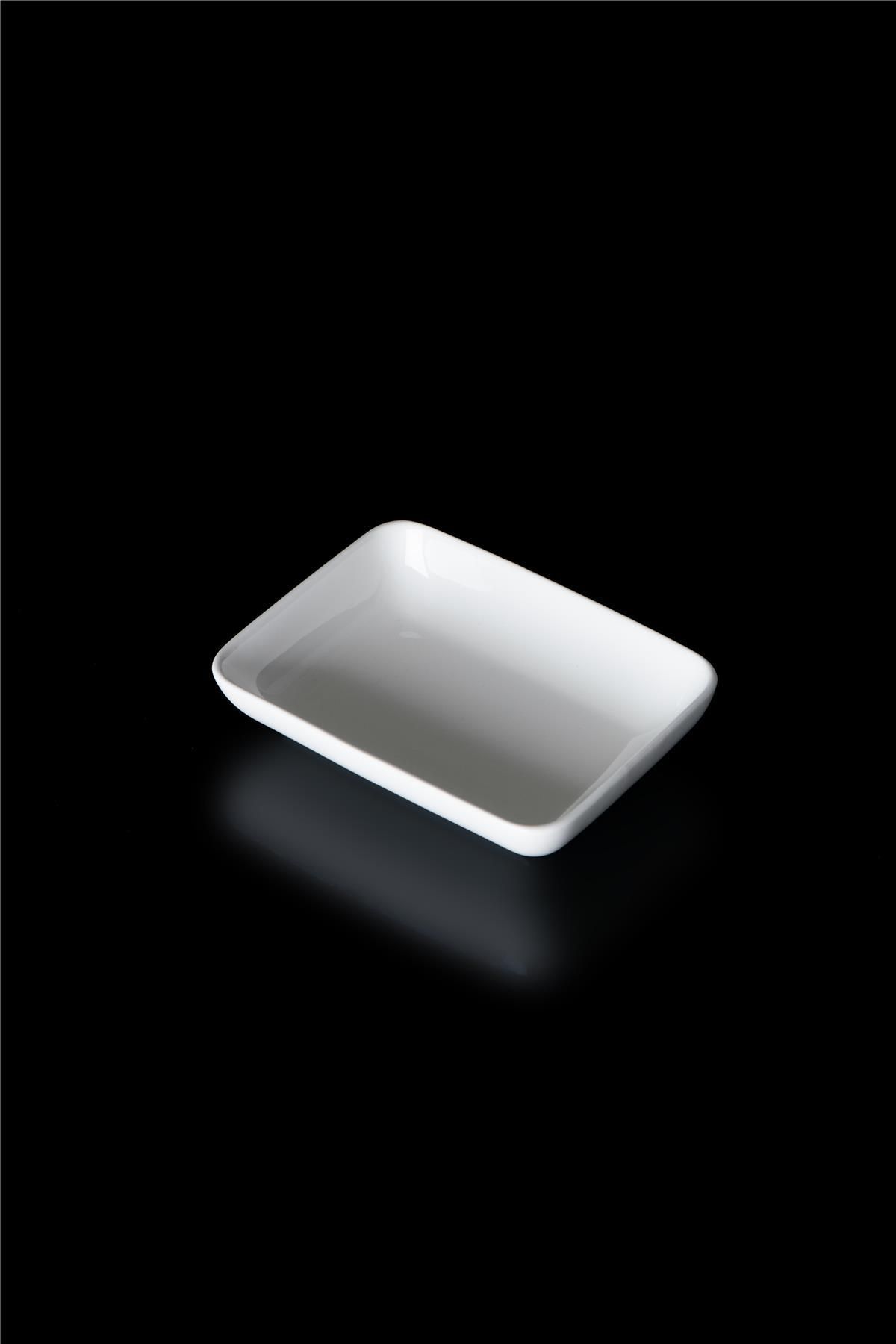 ACAR Bianco Perla Porselen Dikdörtgen Tabak - 15.5 cm