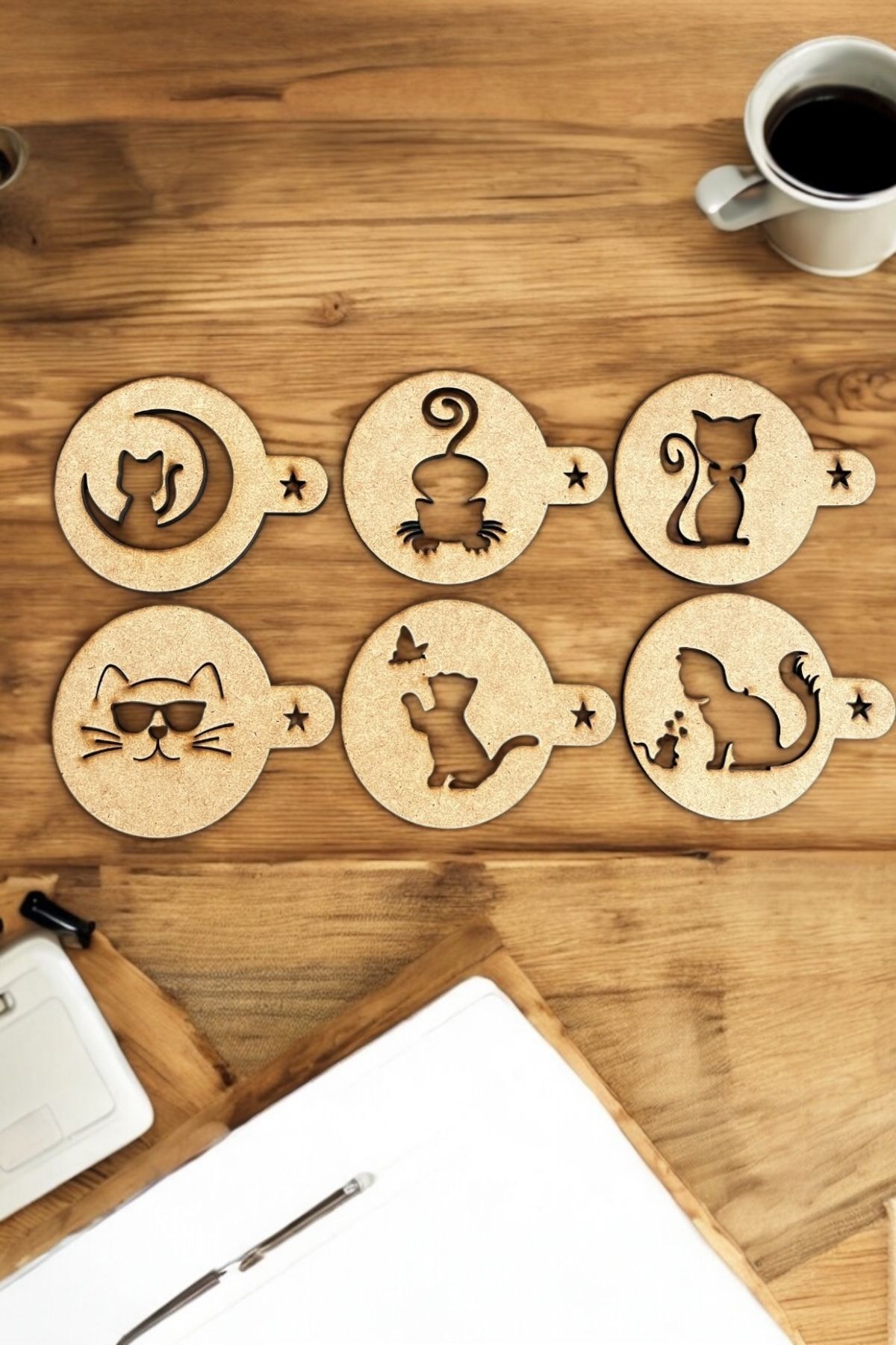 Design 4N Bardak Altlığı 6’lı Takım