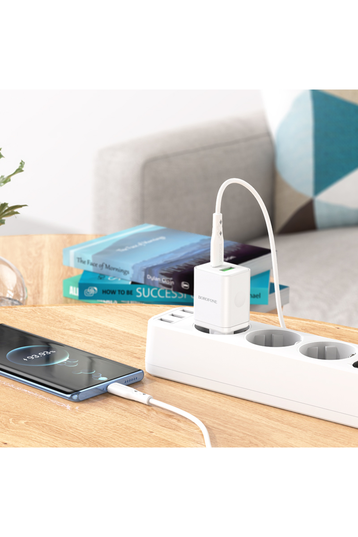 Borofone-Încărcător rapid Pd 20w Qc 3.0 USB-C (PD/QC/AFC/FCP) tip C USB-A pentru Apple Galaxy Note Huawei 6