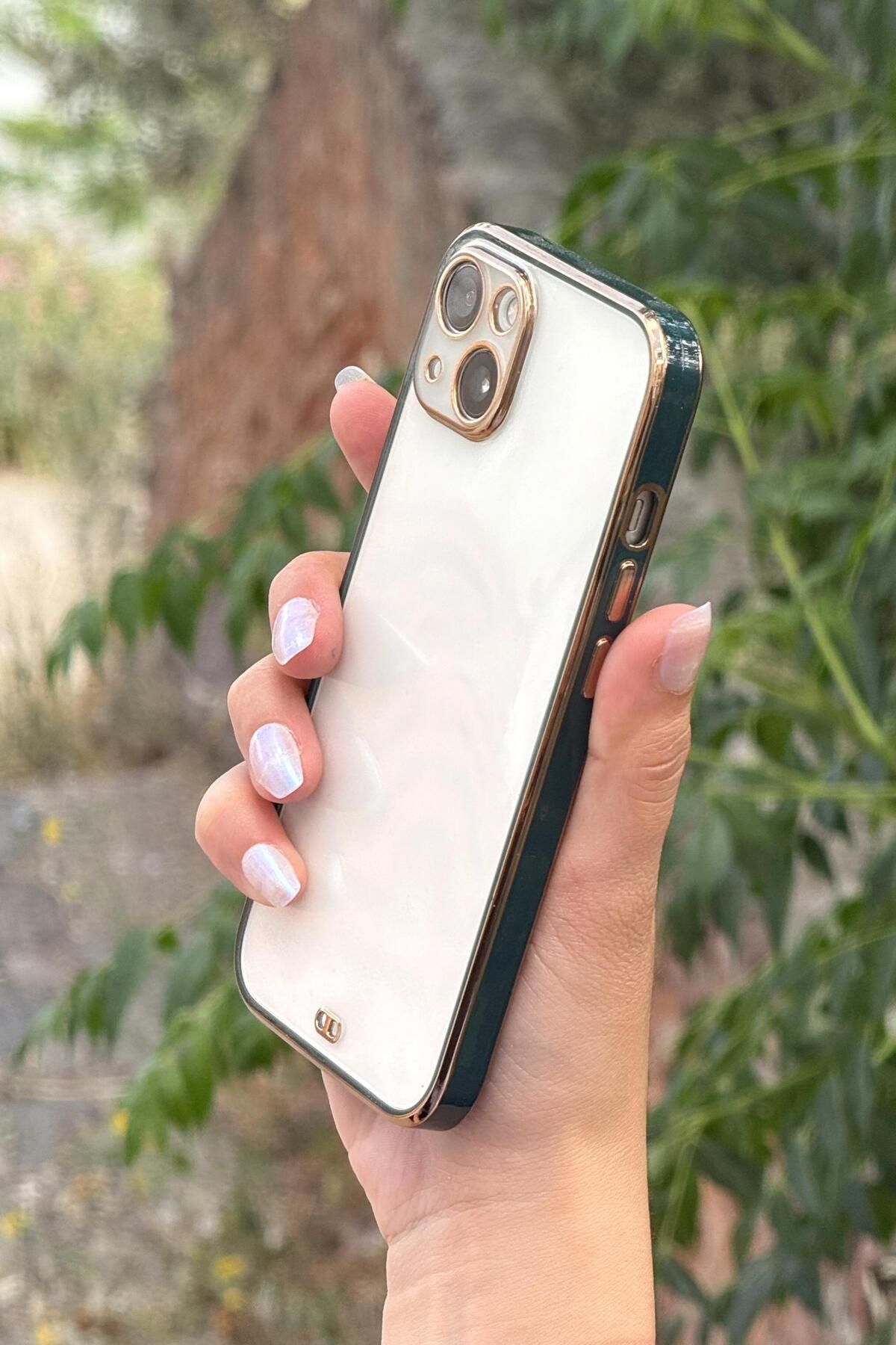 mooodcase iPhone 13 Uyumlu Luxury Lunor Şeffaf Silikonlu Telefon Kılıfı