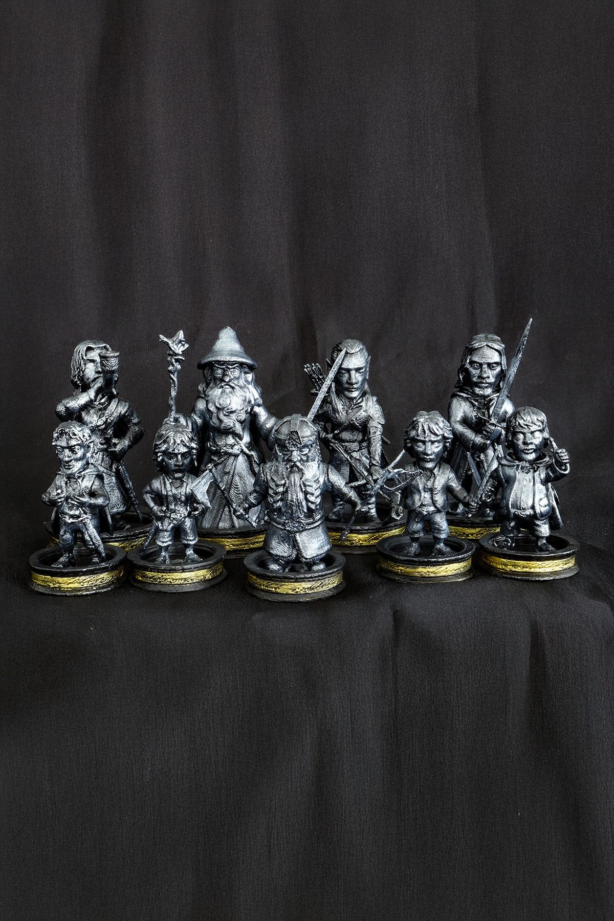 TEKNO SANAT Yüzüklerin Efendisi(LOTR) - Dekor/Figür - 3D Baskı - Tam Set