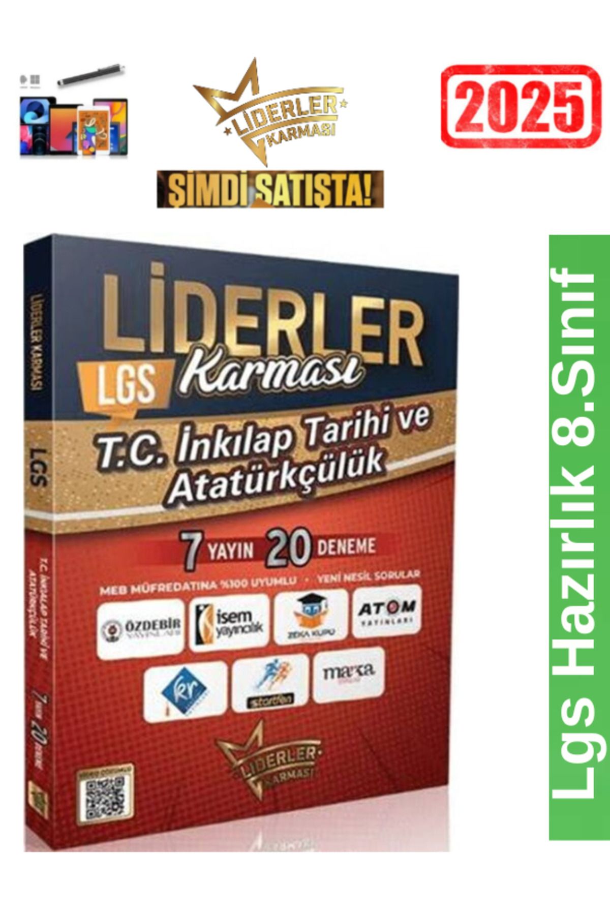 Fenomen Yayıncılık LİDERLER KARMASI YAYINLARI 8.Sınıf İnkılap Tarihi 7 Yayın 20 li Branş Deneme+Android Kalem