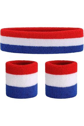 SportyBand Sportif Saç Bandı, Bandana, Headband Ve Bileklik 3'lü Set