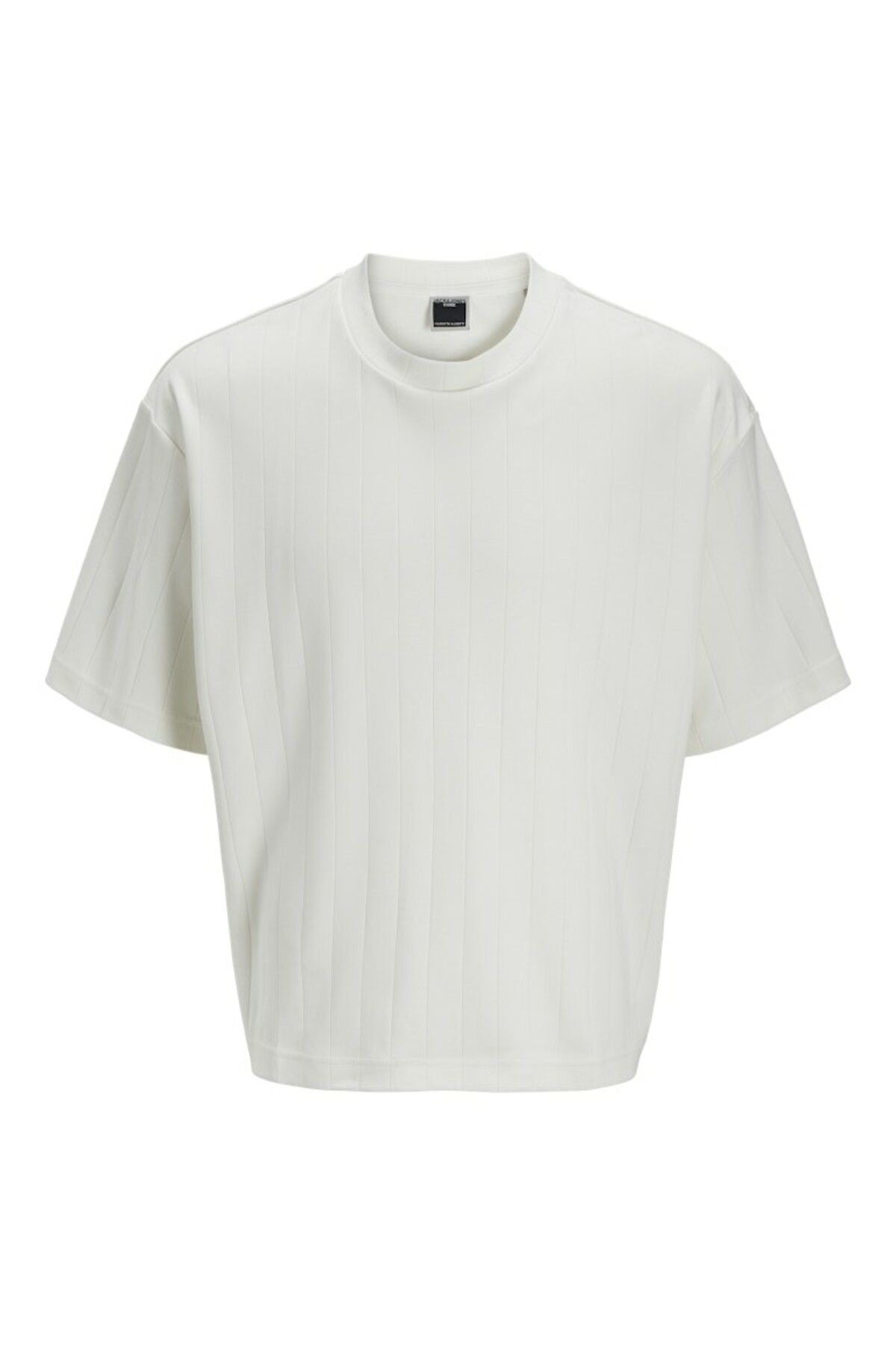 Jack & Jones Erkek Beyaz Jcoinfinity Fabric Tee Ss Crew Neck T-shirt 12276746-Clouddanc