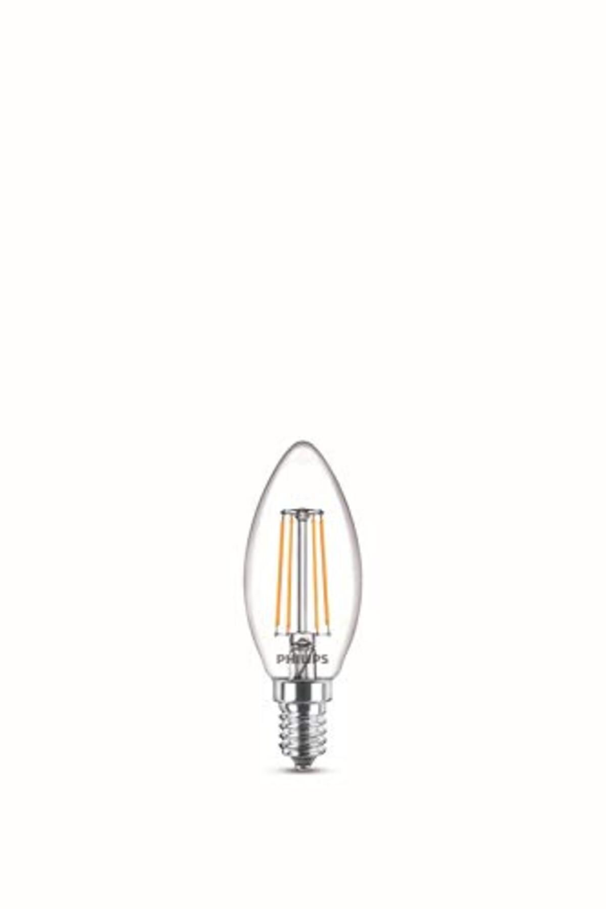 ShopZum Led Classic 40w B35 Led Mum Filament Ampul, 2700k Sarı Işık, E14 Ince Duy, Dim Edilmez, 2&apos;li E