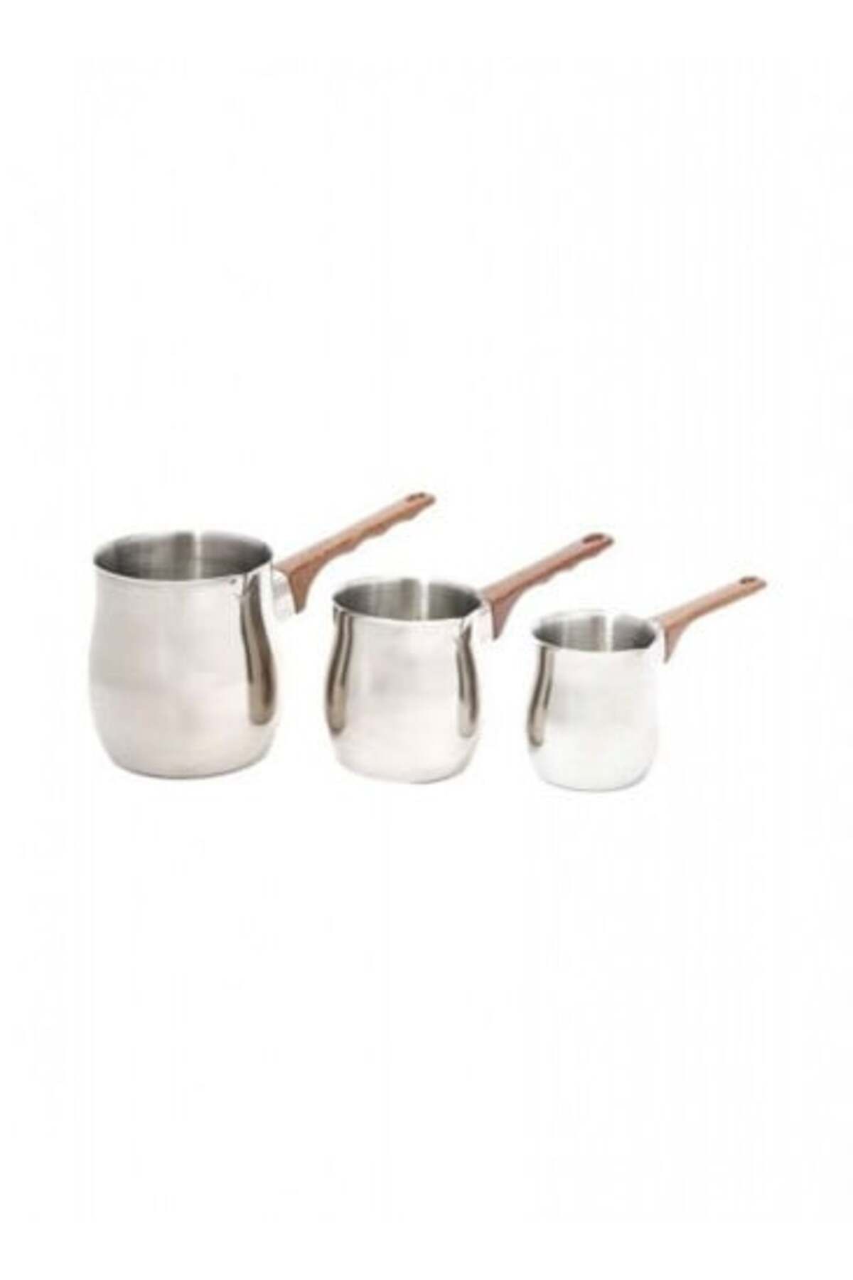 Generic-Coffee Pot Set for Preparing Coffee - 3 Pieces, Silver 1