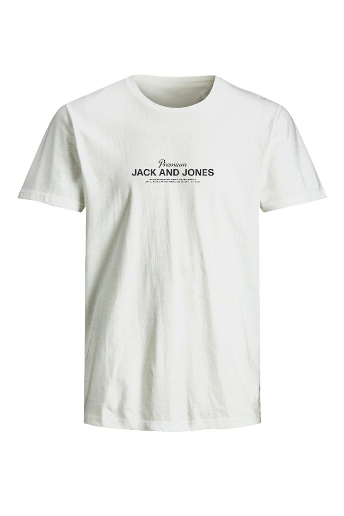 Jack & Jones Erkek Beyaz Jprblaferris Ss Tee Crew Neck Fst T-shirt 12282250-Brightwhi