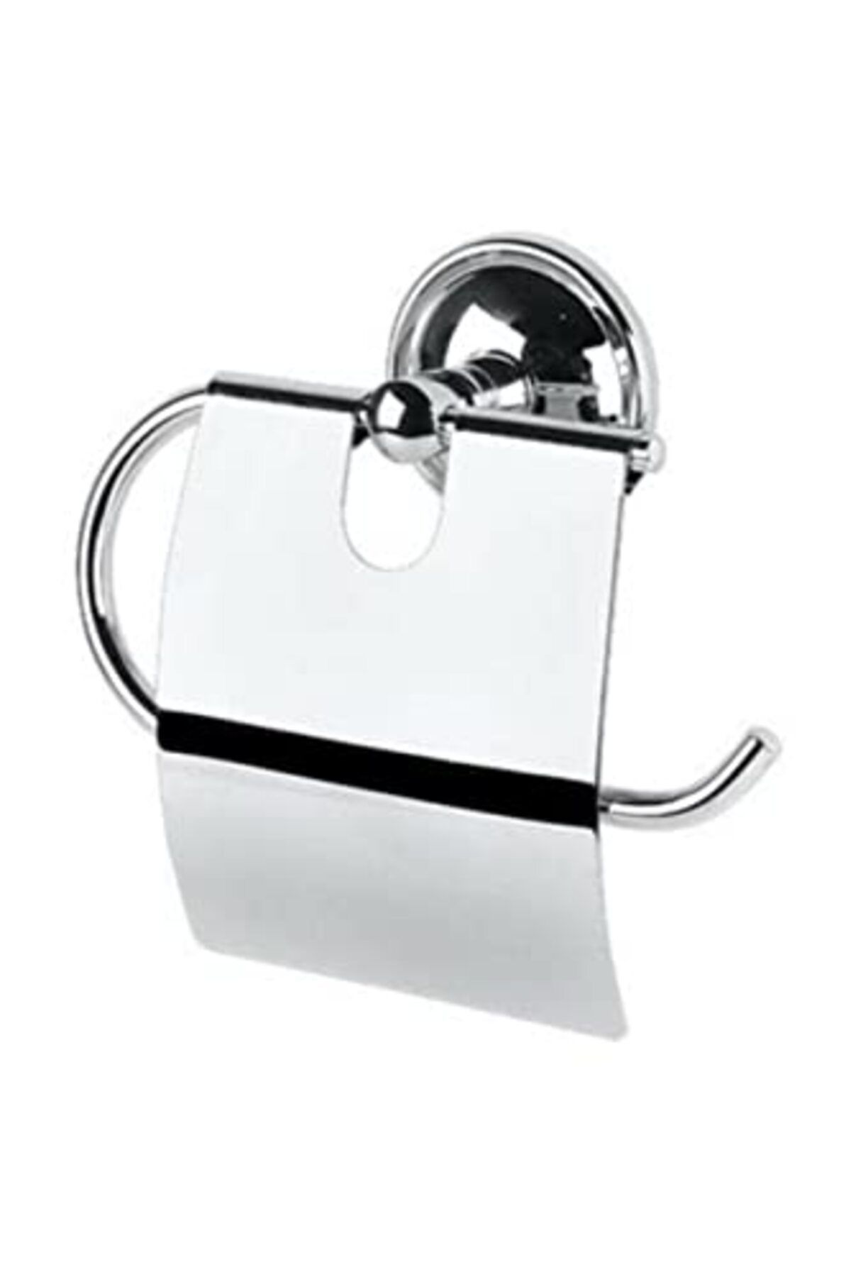 ShopZum Pazarshops Wc Geniş Kapaklı Metal Vidalı Banyo Tuvalet Kağıtlığı Askısı