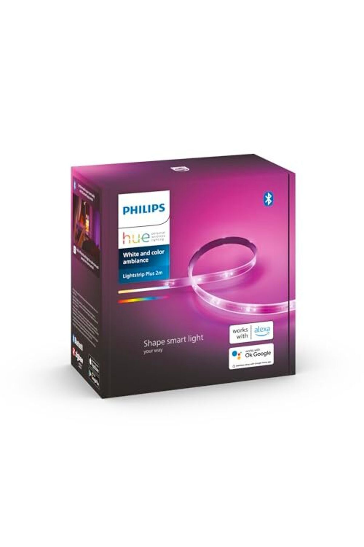 ShopZum Hue Akıllı Led Şerit, 2M, V4 Bluetooth Özellikli, Esnek