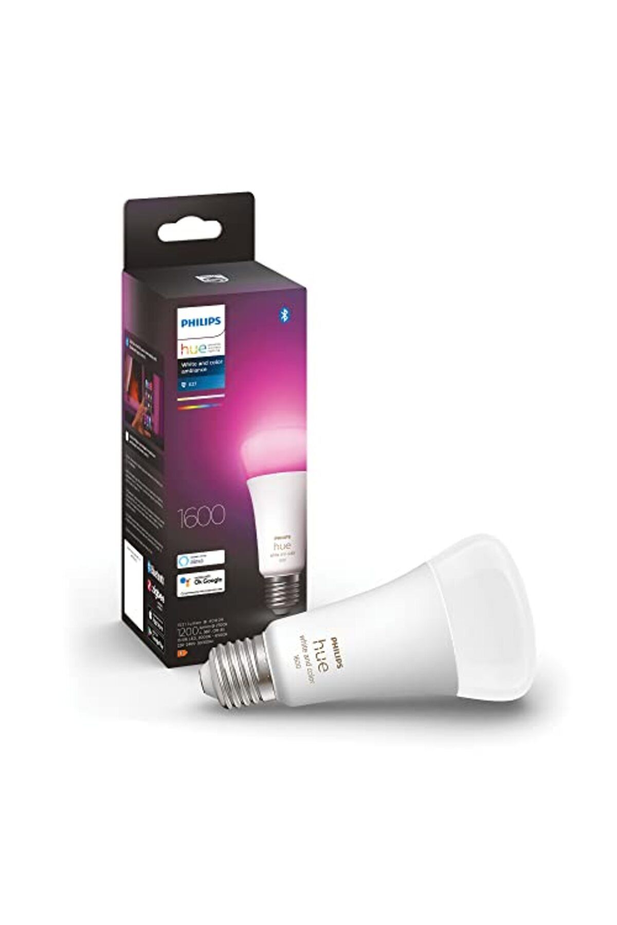 ShopZum Huewca 15W-100W Renkli Akıllı Ampul A67 E27 Eur
