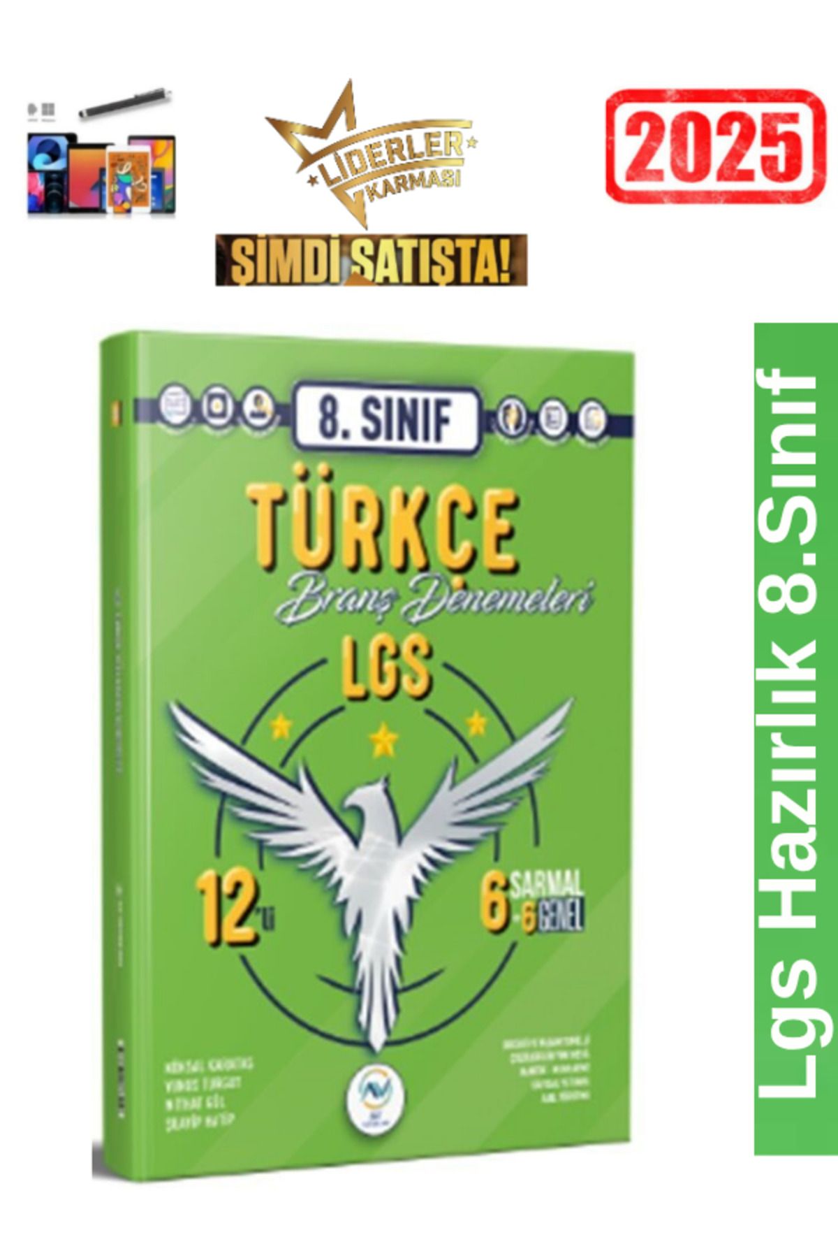 Ens Yayıncılık AV YAYINLARI 8.Sınıf Türkçe 12 li Branş Deneme+Android Kalem
