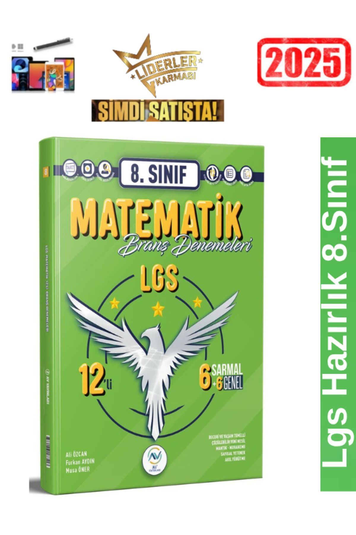 Ens Yayıncılık AV YAYINLARI 8.Sınıf Matematik 12 li Branş Deneme+Android Kalem
