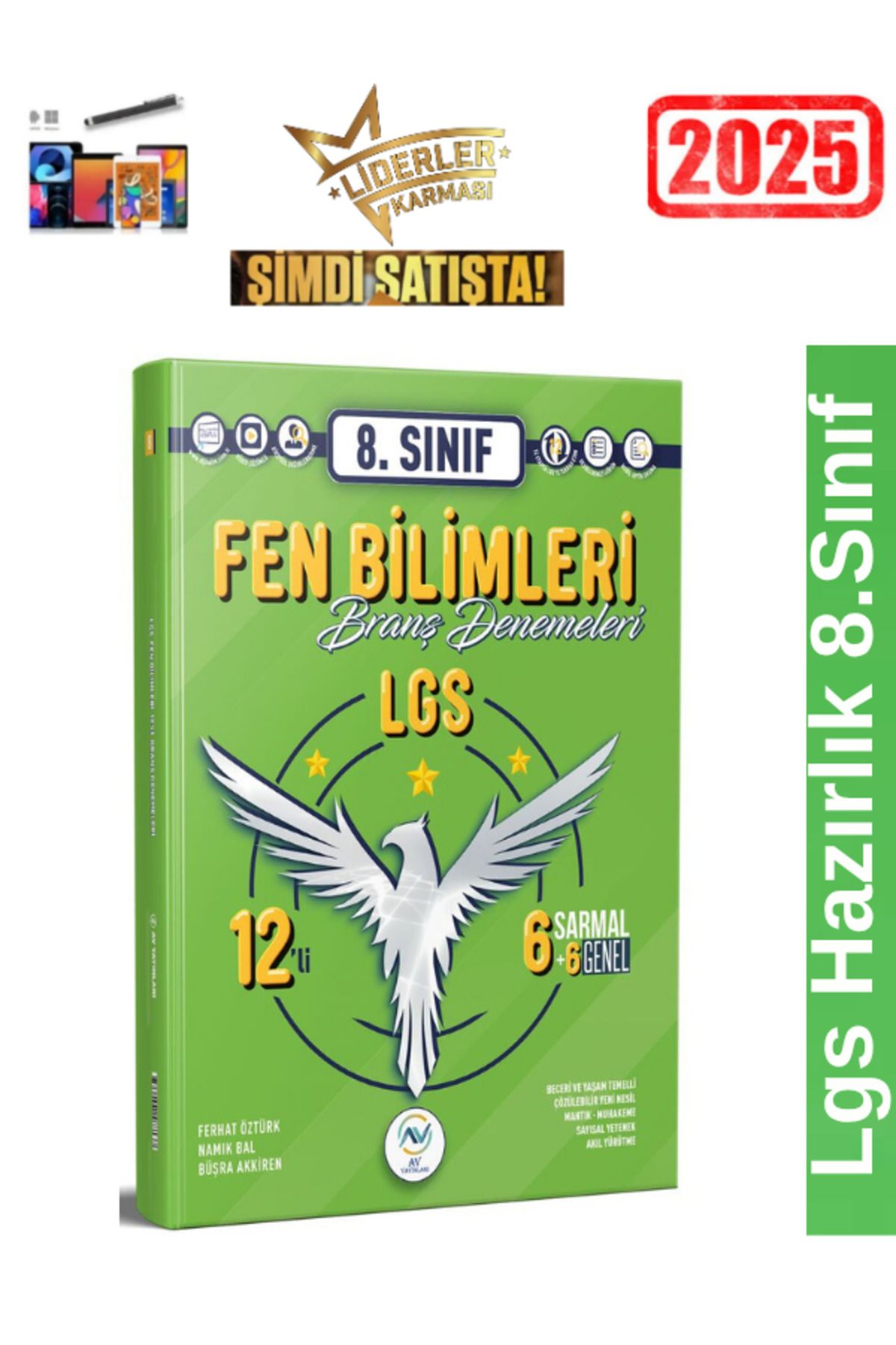 Ens Yayıncılık AV YAYINLARI 8.Sınıf Fen Bilimleri 12 li Branş Deneme+Android Kalem