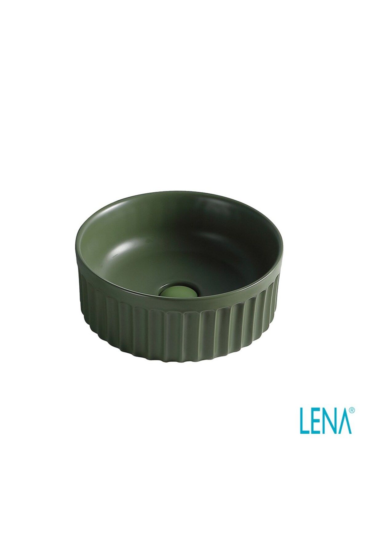 LENA TEZGAHÜSTÜ LAVABO (MAT YEŞİL) EY-4715MY