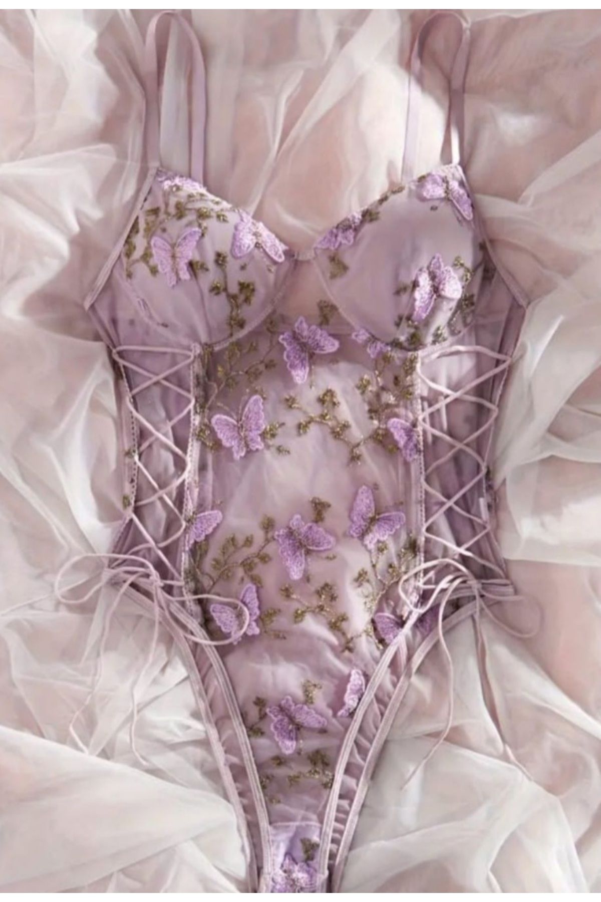 G&H UNDERWEAR Bodysuit Kelebekli