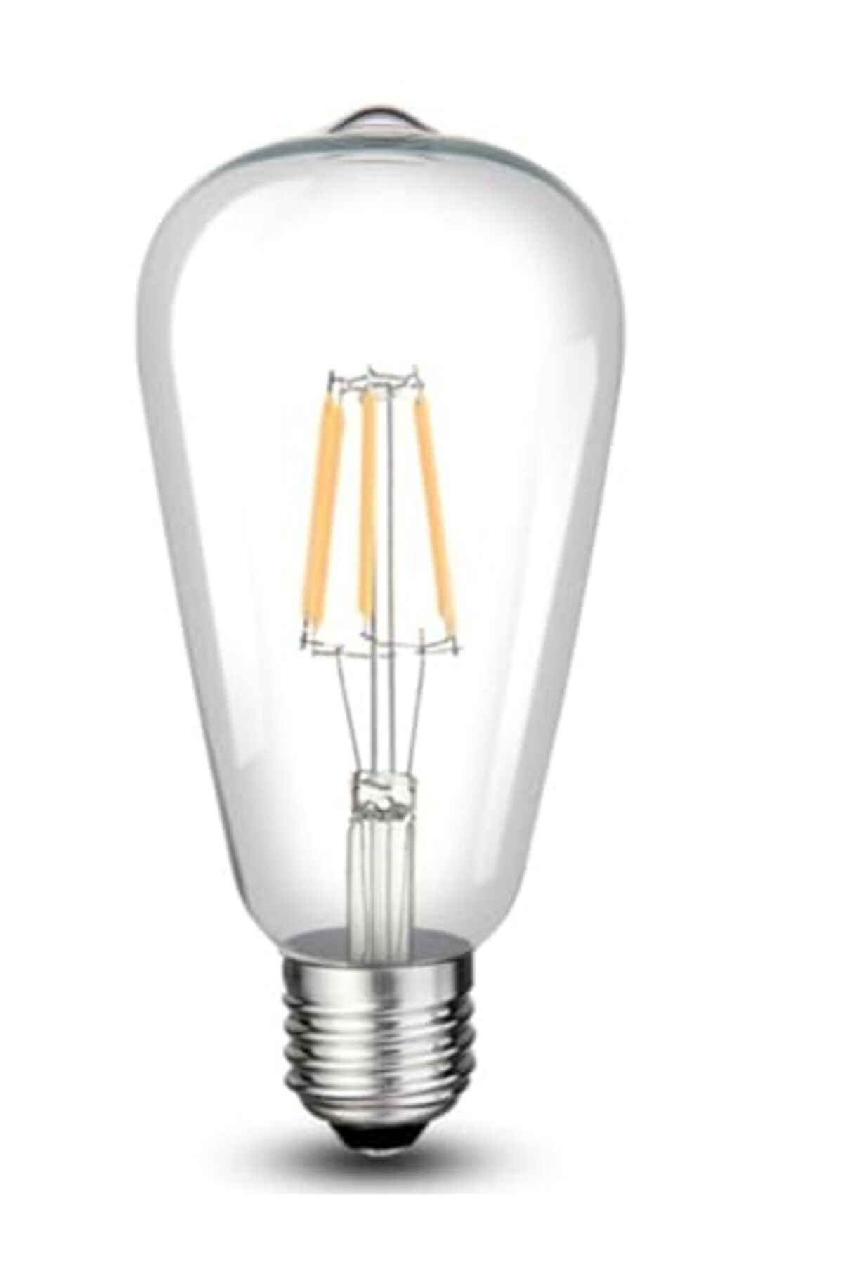 ShopZum Cata Ct-4353 Rustik Fılament Led Ampul Nostalji 8W 6400K Beyaz [Uzun] E27 (3 Adet)