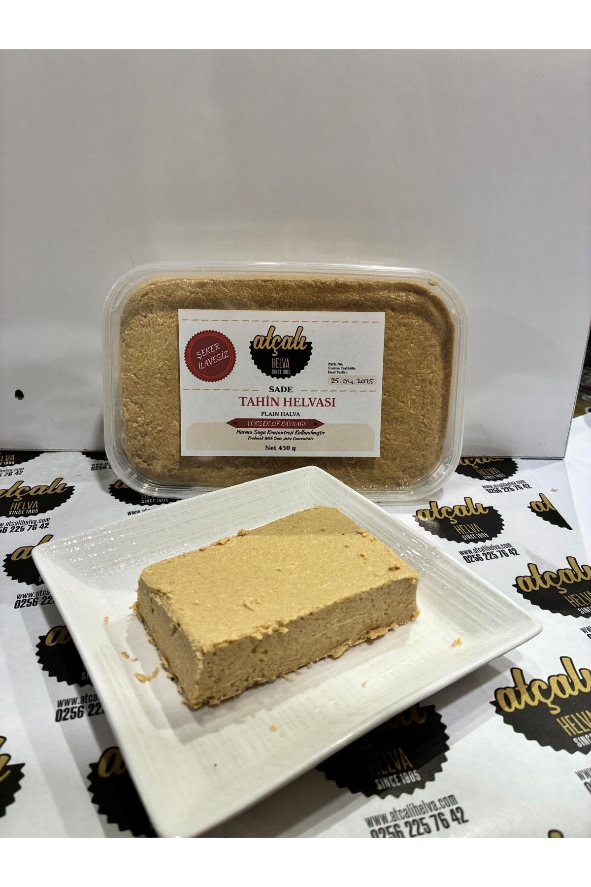 Atçalı Şeker İlavesiz Yerli Susamdan Tahin Helvası 450gr