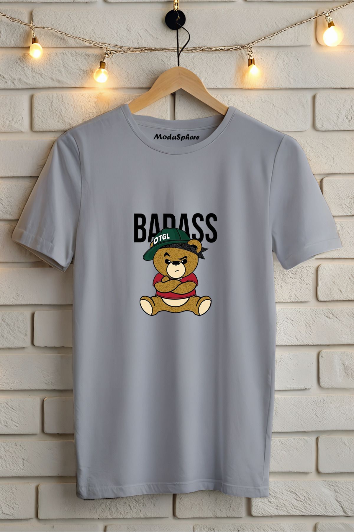 ModaSphere Baskılı Unisex Oversize Tişört Battal Boy