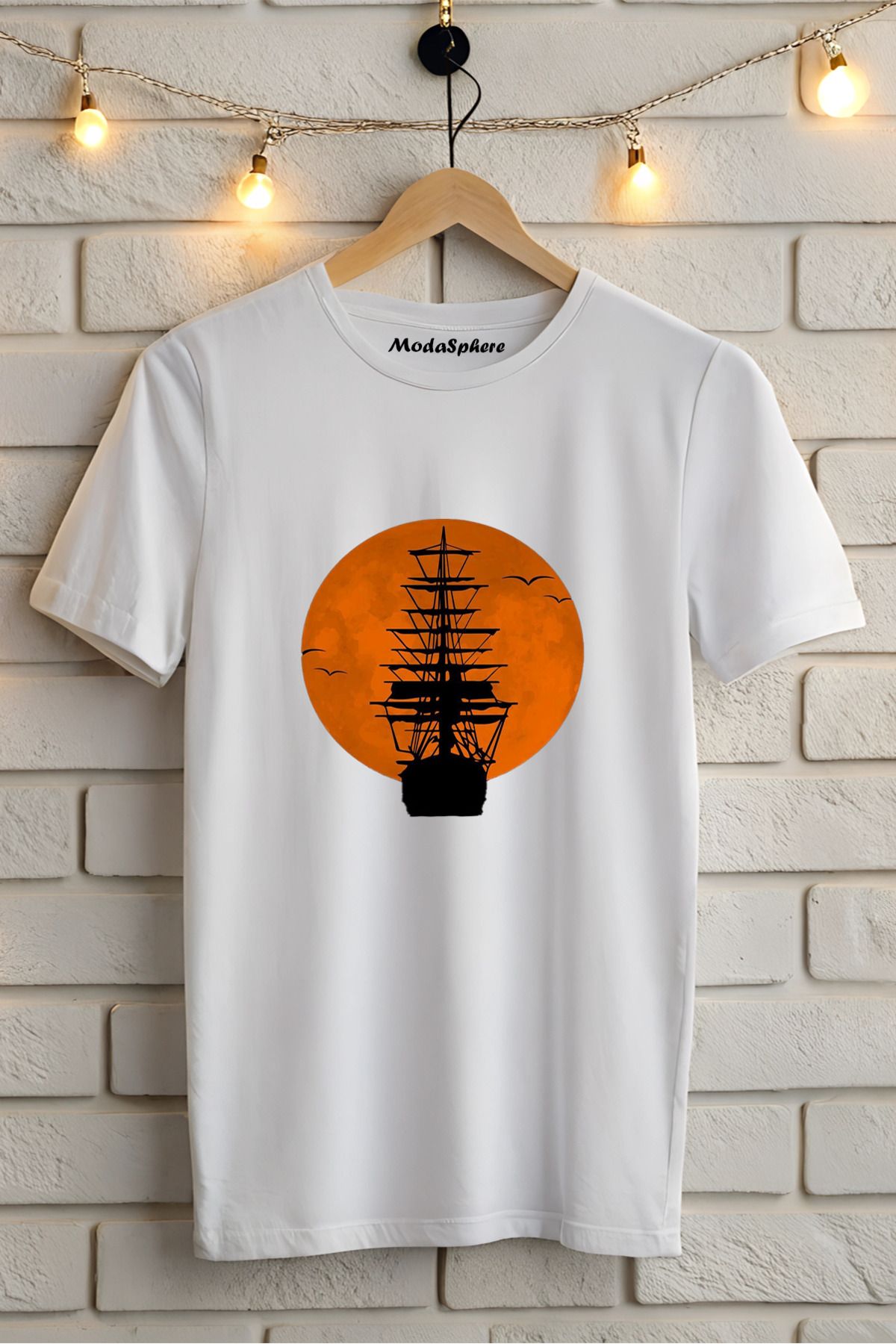 ModaSphere Baskılı Unisex Oversize Tişört
