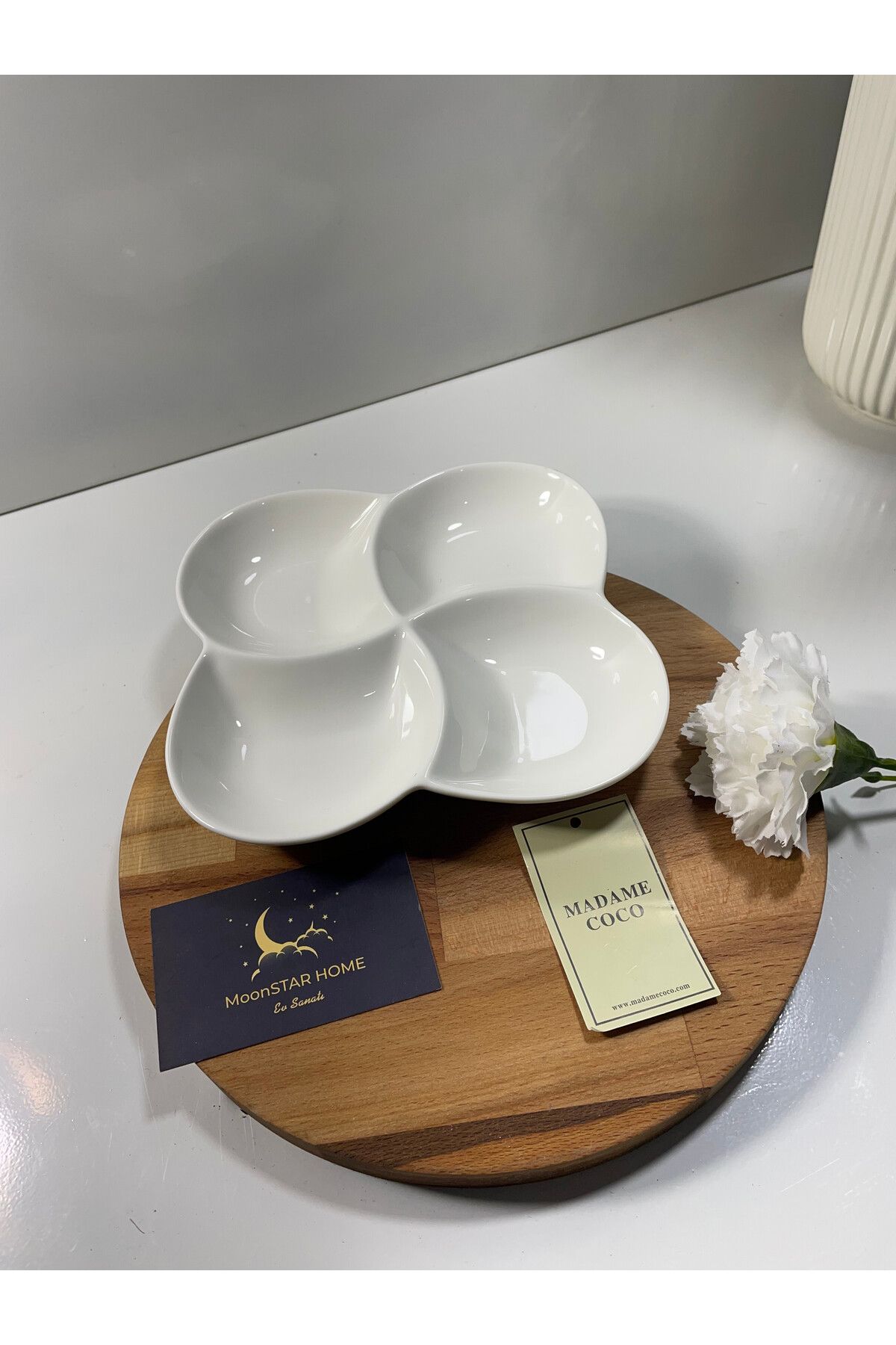 Madame Coco New Petit Concept 4 Bölmeli Küçük Sunum Tabağı