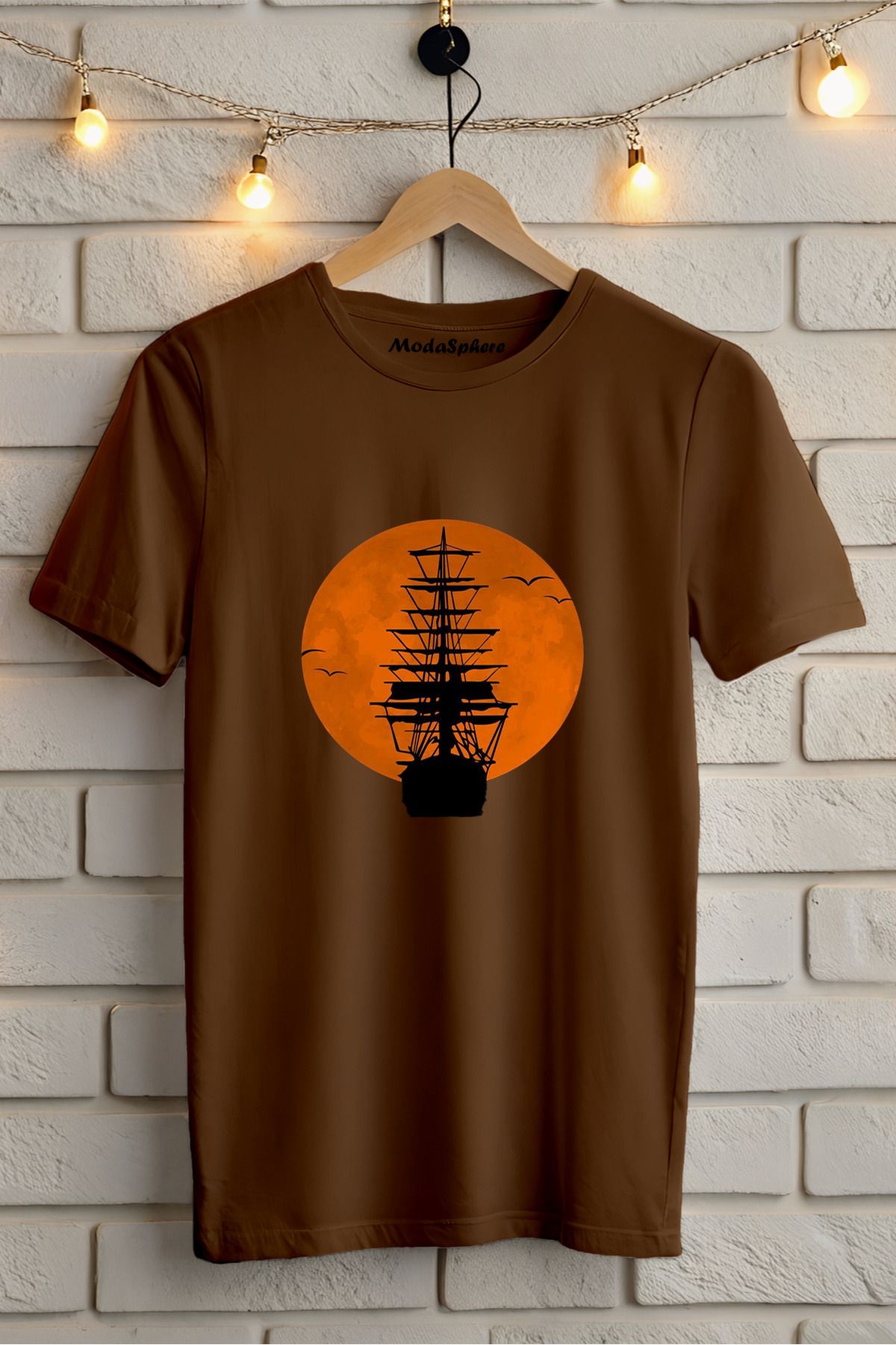 ModaSphere Baskılı Unisex Oversize Tişört Battal Boy