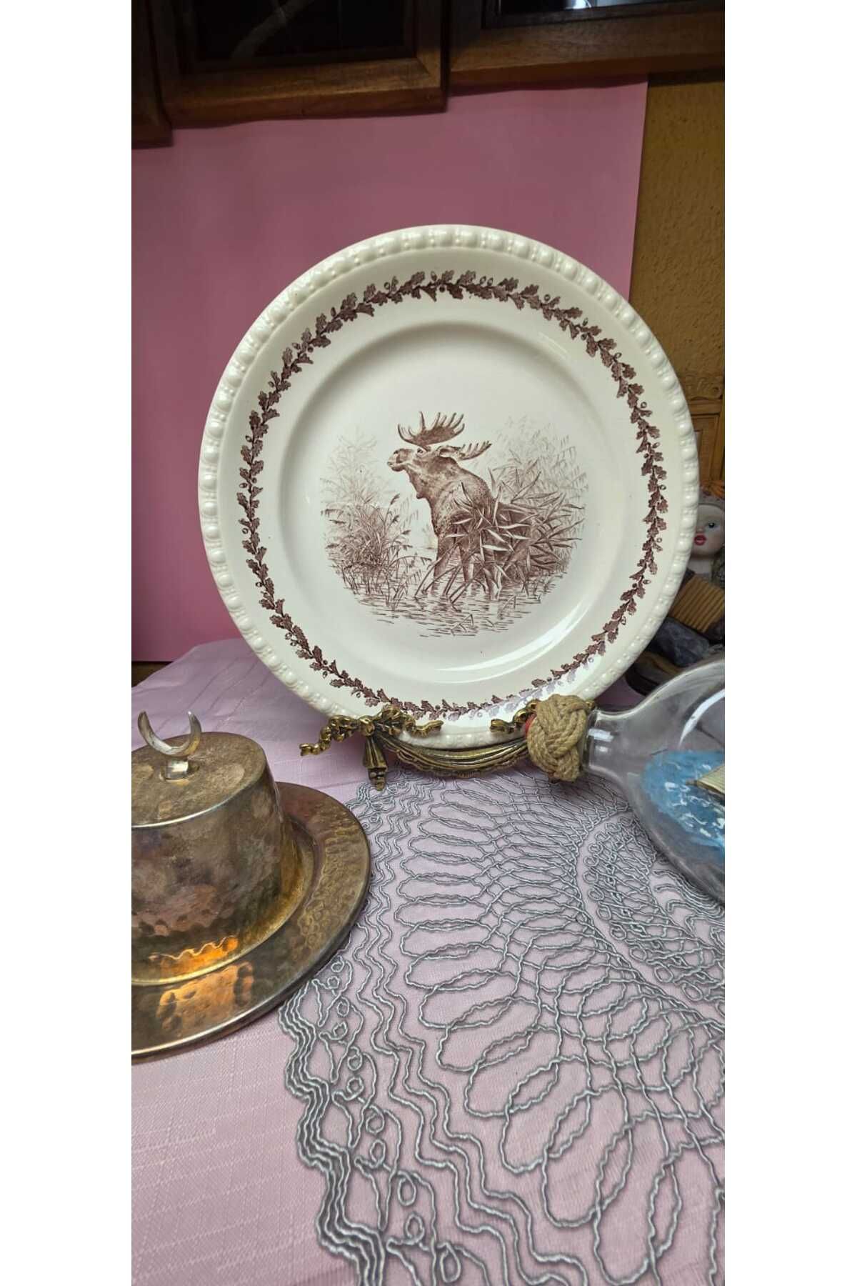 Villeroy & Boch Villeroy&Boch Porselen Yaban hayatı Temalı Duvar Tabakları 28 cm